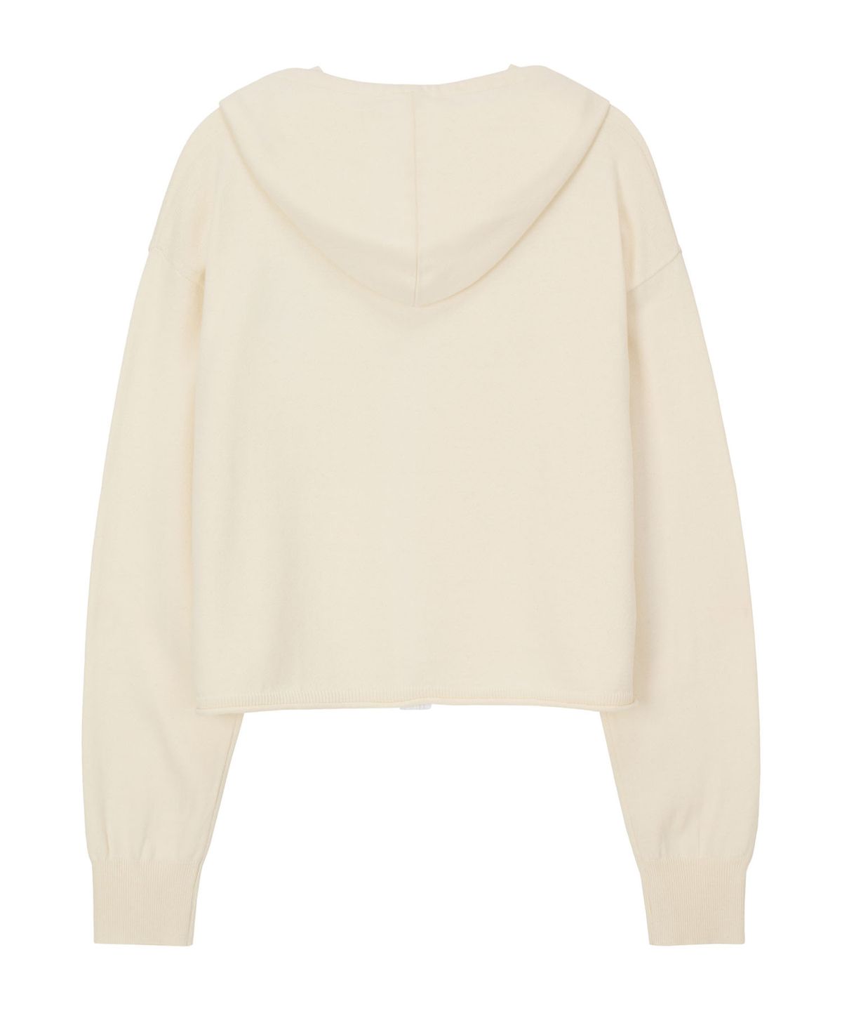 에르에르(ERER) Hooded Knit Zip-Up Ivory