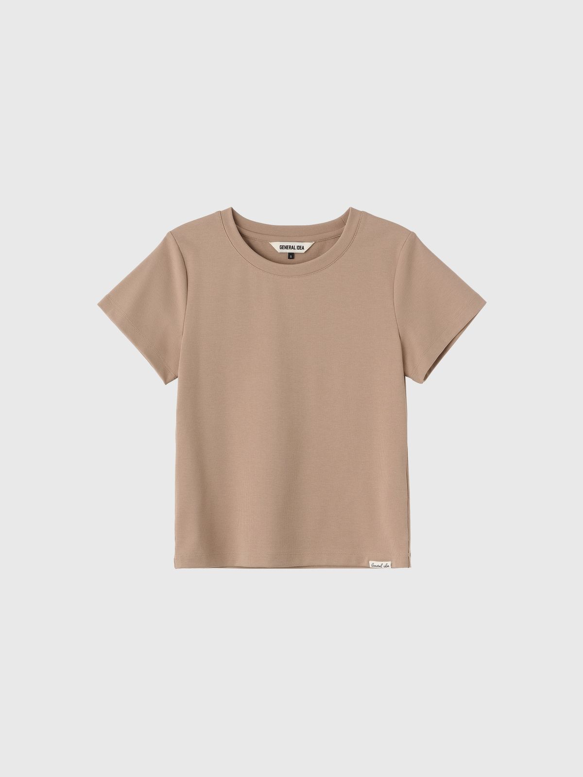 제너럴아이디어(GENERALIDEA) 소프트 슬림핏 티셔츠 [BEIGE] / WBE3L01503