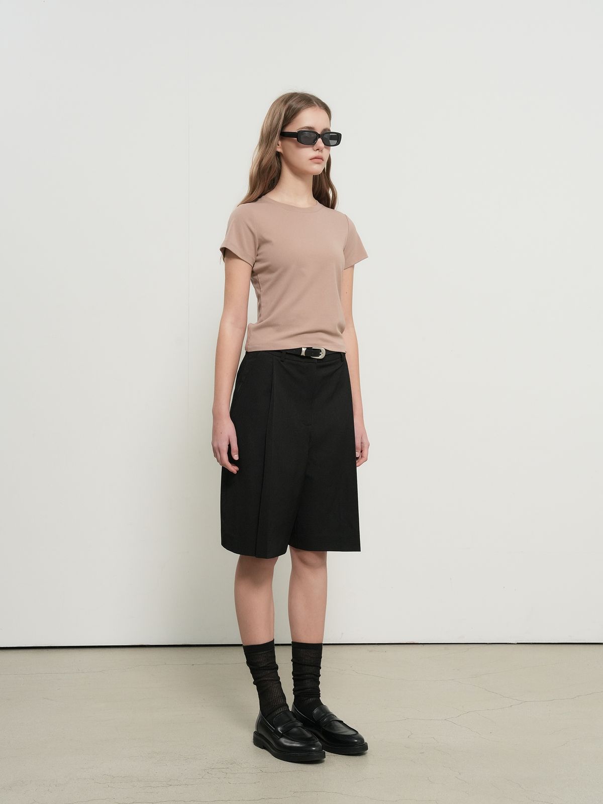 제너럴아이디어(GENERALIDEA) 소프트 슬림핏 티셔츠 [BEIGE] / WBE3L01503
