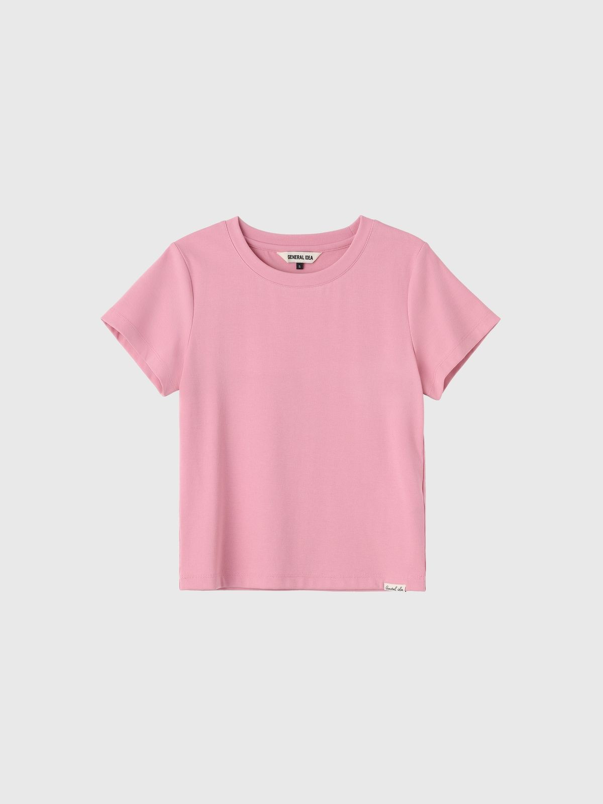 제너럴아이디어(GENERALIDEA) 소프트 슬림핏 티셔츠 [PINK] / WBE3L01503
