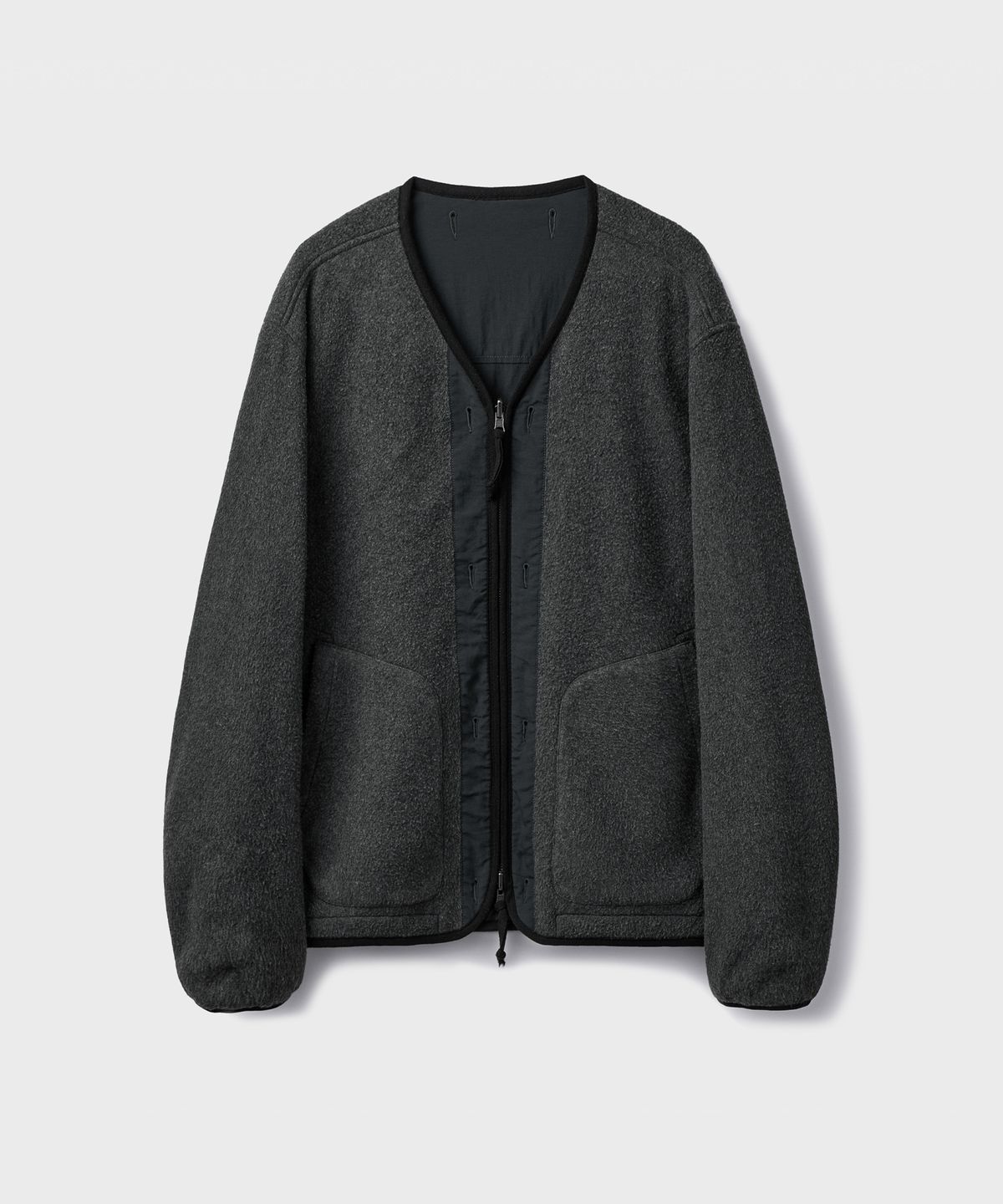 유니온블루(UNION BLUE) FLEECE REVERSIBLE LINER JACKET [GRAPHITE/CHARCOAL]