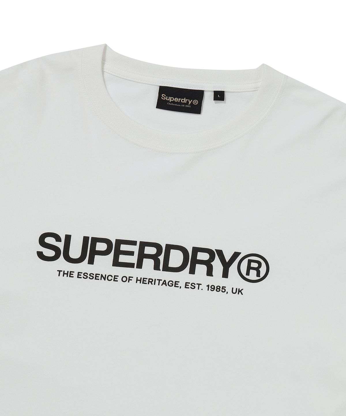 슈퍼드라이(SUPERDRY) 에센셜 롱슬리브 티셔츠 화이트 SDUILAQ02WHT