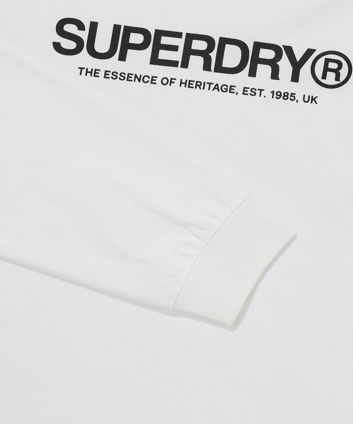 슈퍼드라이(SUPERDRY) 에센셜 롱슬리브 티셔츠 화이트 SDUILAQ02WHT