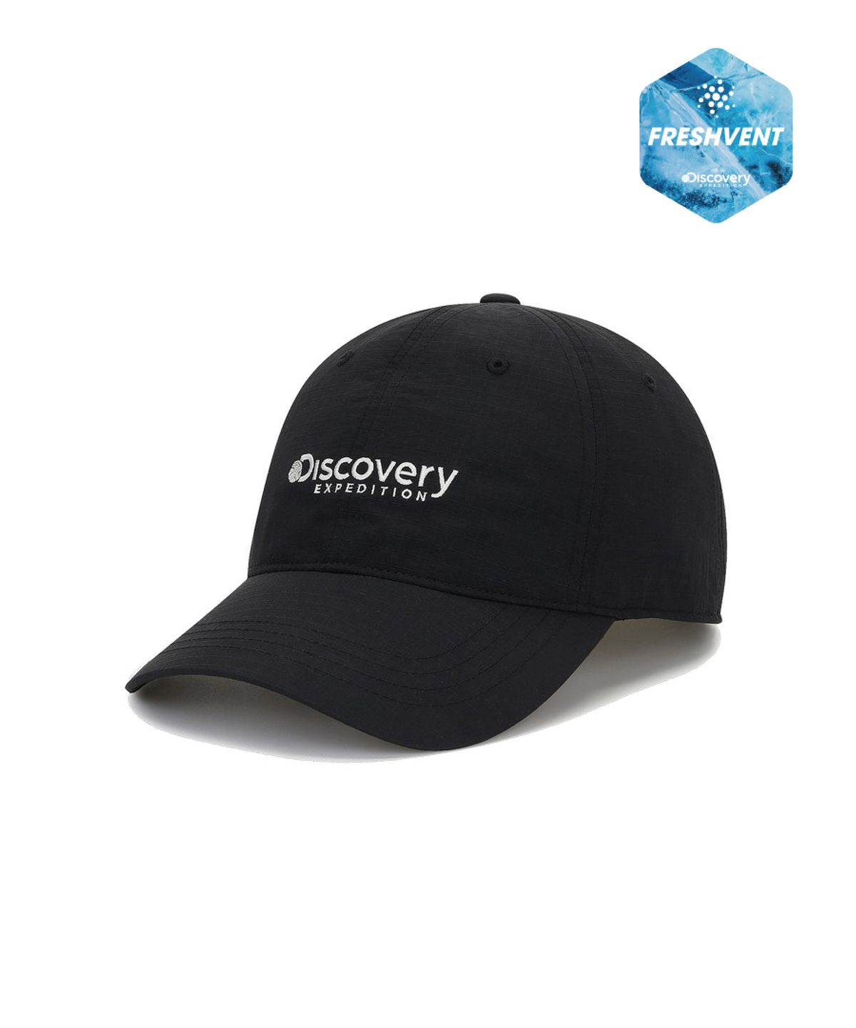 디스커버리 익스페디션(DISCOVERY EXPEDITION) 프레시벤트 립스탑 볼캡 (BLACK)