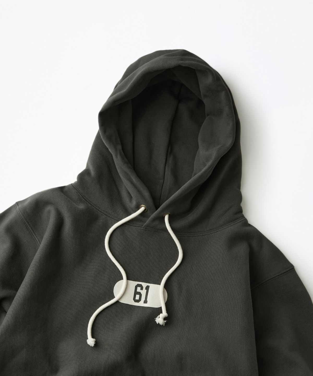 아웃스탠딩(OUTSTANDING) V.S.C SERIES HOOD SWEAT(ATHLETIC DEPARTMENT)_CHARCOAL