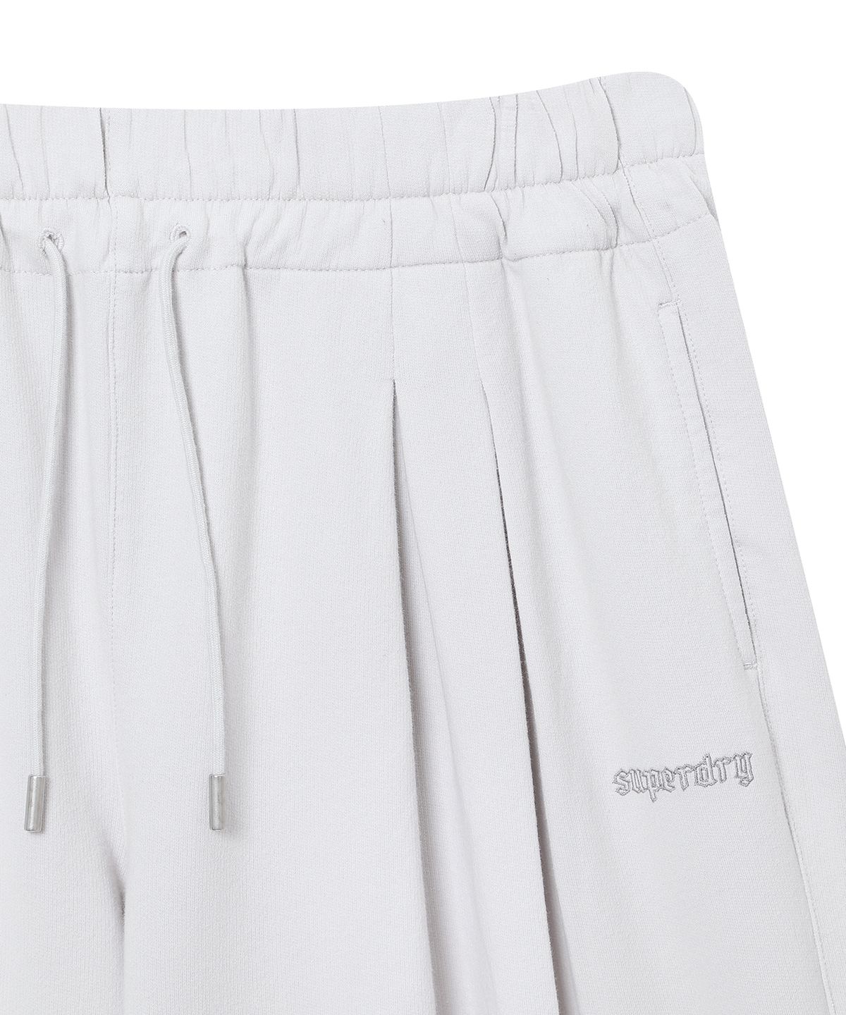 슈퍼드라이(SUPERDRY) 우먼스 더블 플리트  워시드 스웻팬츠 쿨그레이 SDFLNAQ43CGR