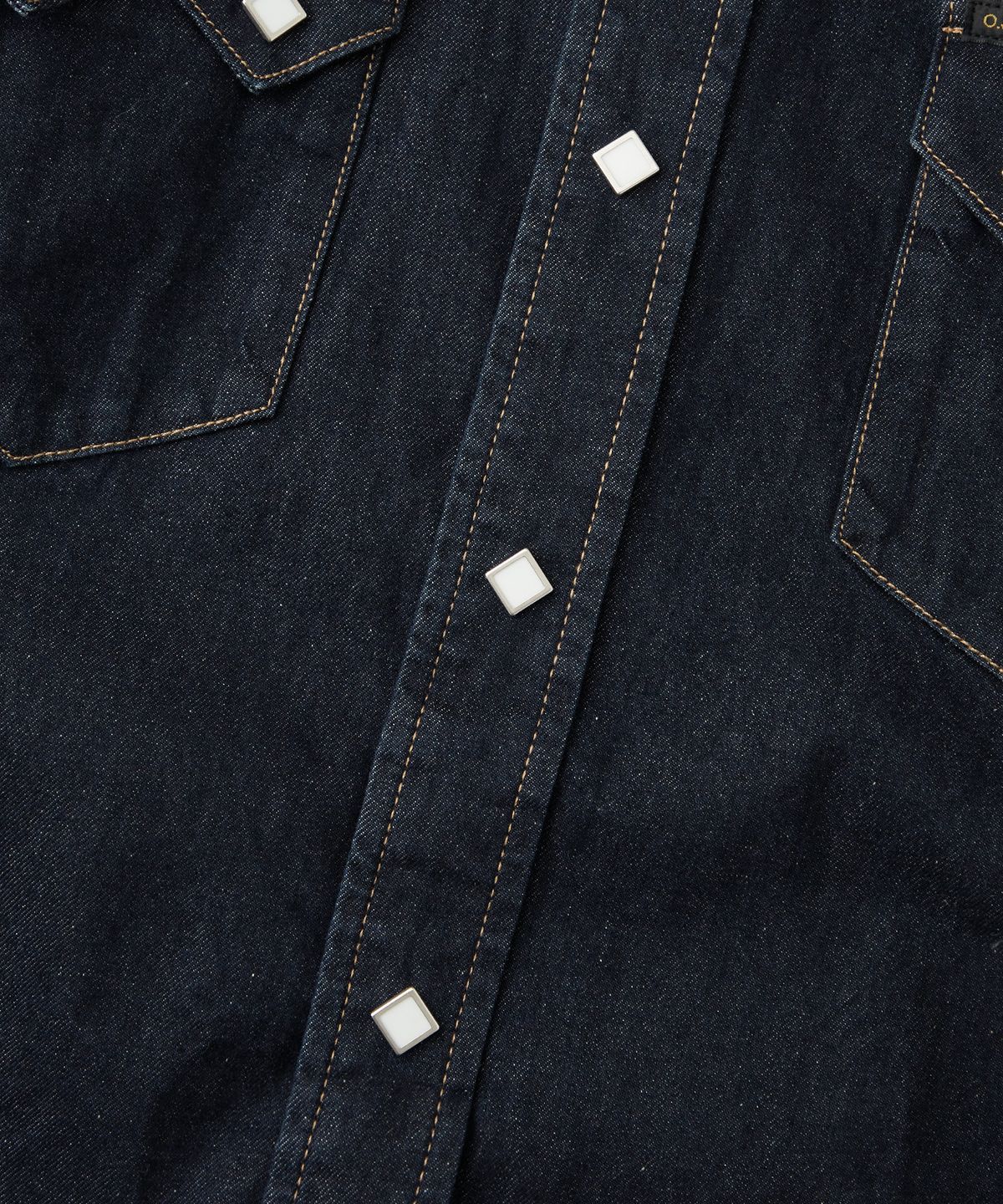 아웃스탠딩(OUTSTANDING) WESTERN DENIM SHIRT_INDIGO