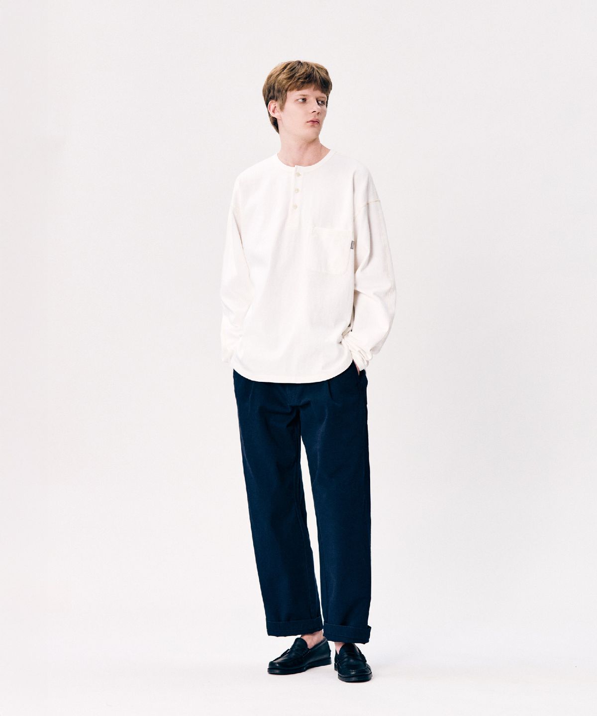 에스피오나지(ESPIONAGE) Skater Chino Pants Navy