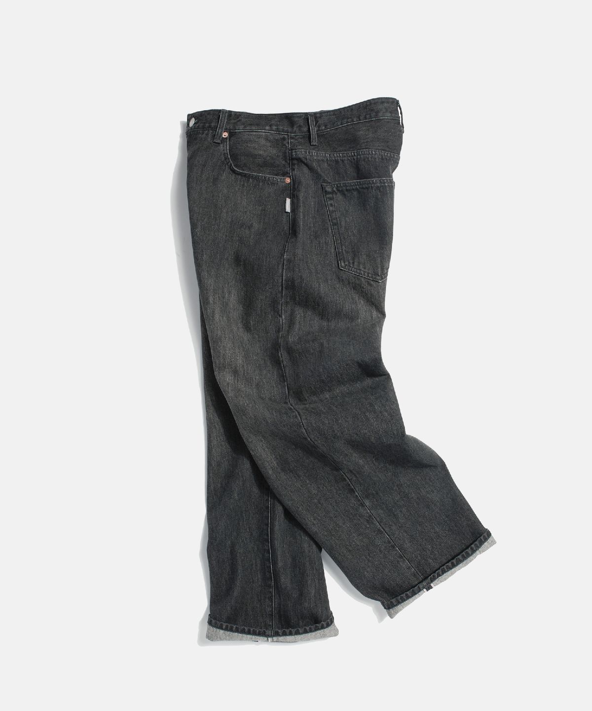 에스피오나지(ESPIONAGE) Selvedge Relaxed Denim Pants Faded Black