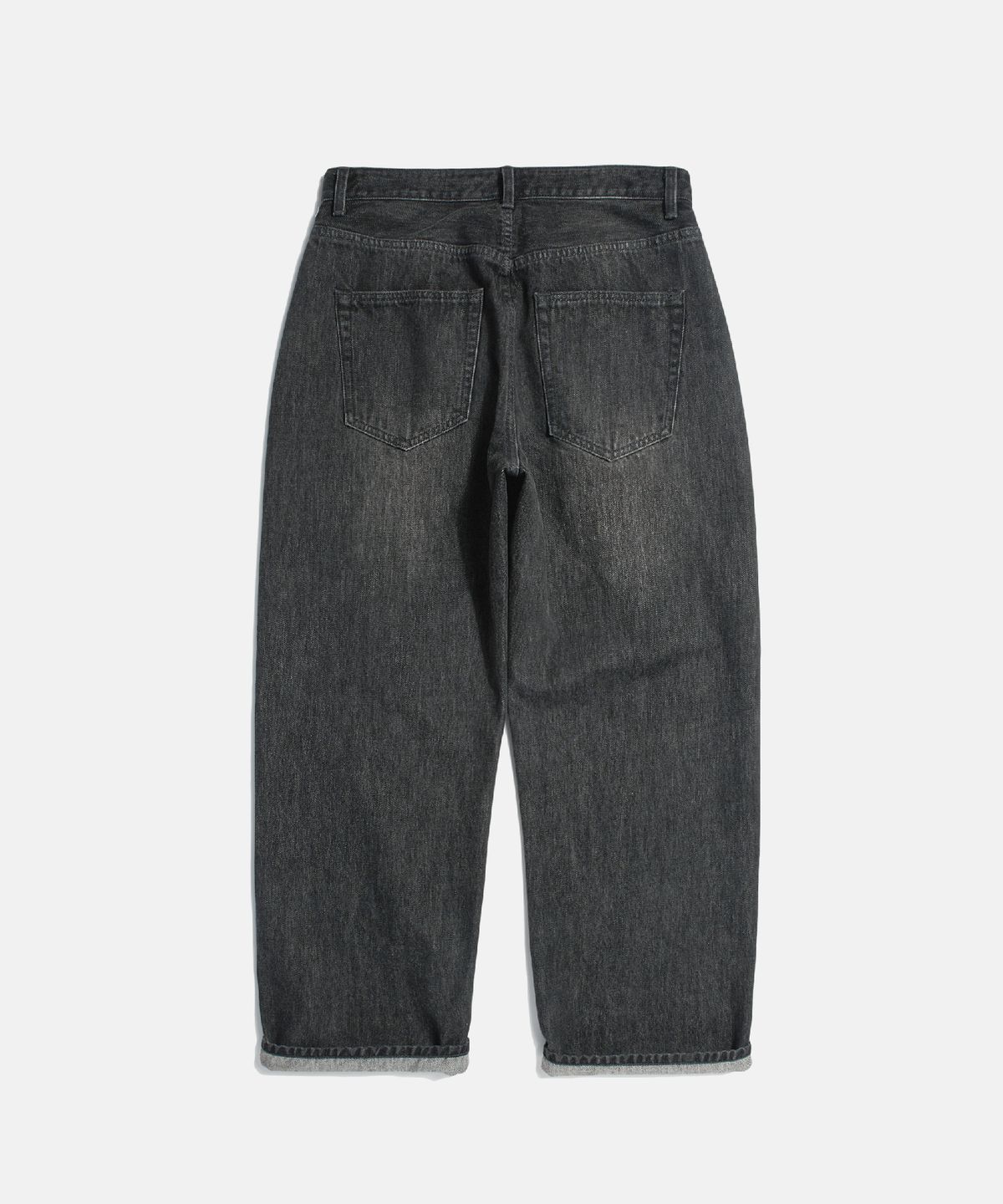 에스피오나지(ESPIONAGE) Selvedge Relaxed Denim Pants Faded Black