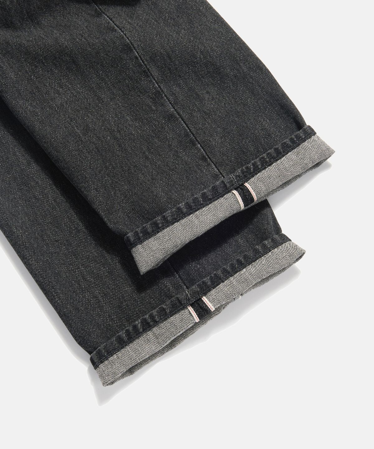 에스피오나지(ESPIONAGE) Selvedge Relaxed Denim Pants Faded Black
