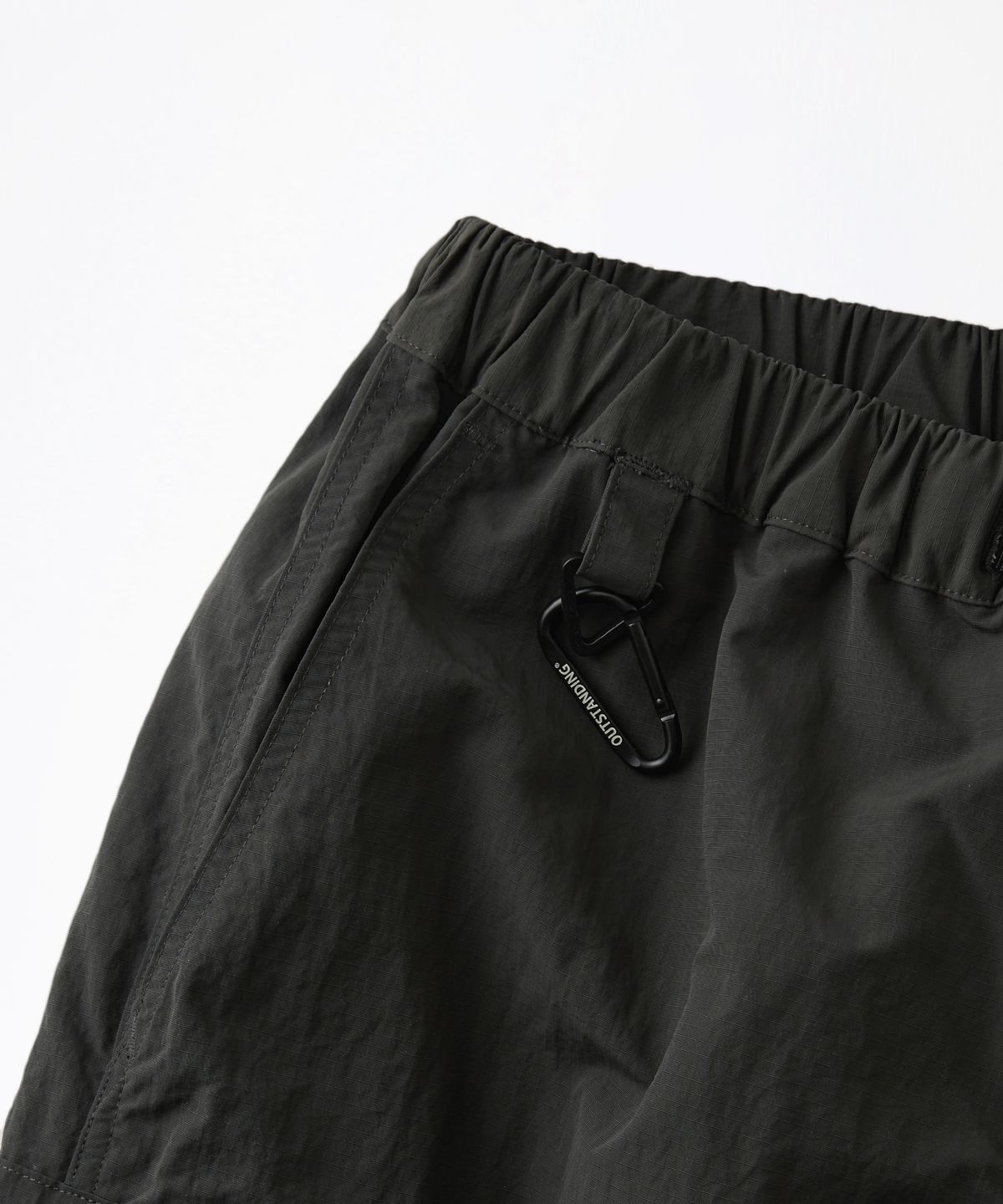아웃스탠딩(OUTSTANDING) NYLON RIPSTOP PCU UTILITY PANTS_CHARCOAL