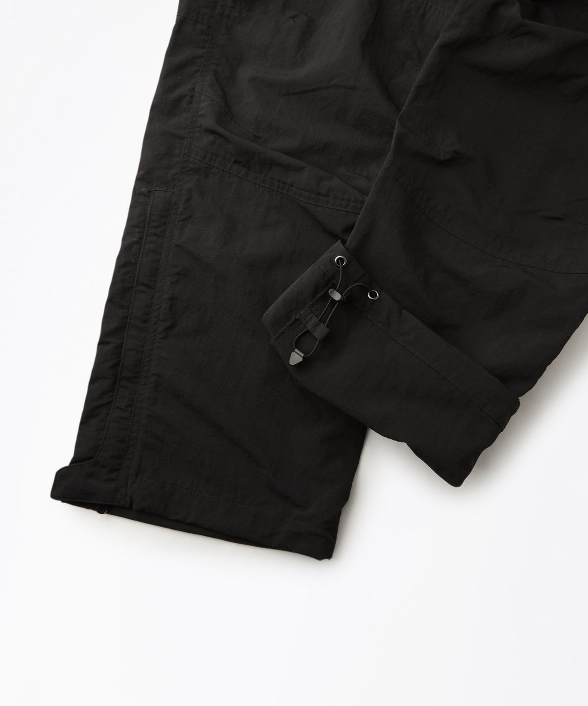 아웃스탠딩(OUTSTANDING) NYLON RIPSTOP PCU UTILITY PANTS_BLACK