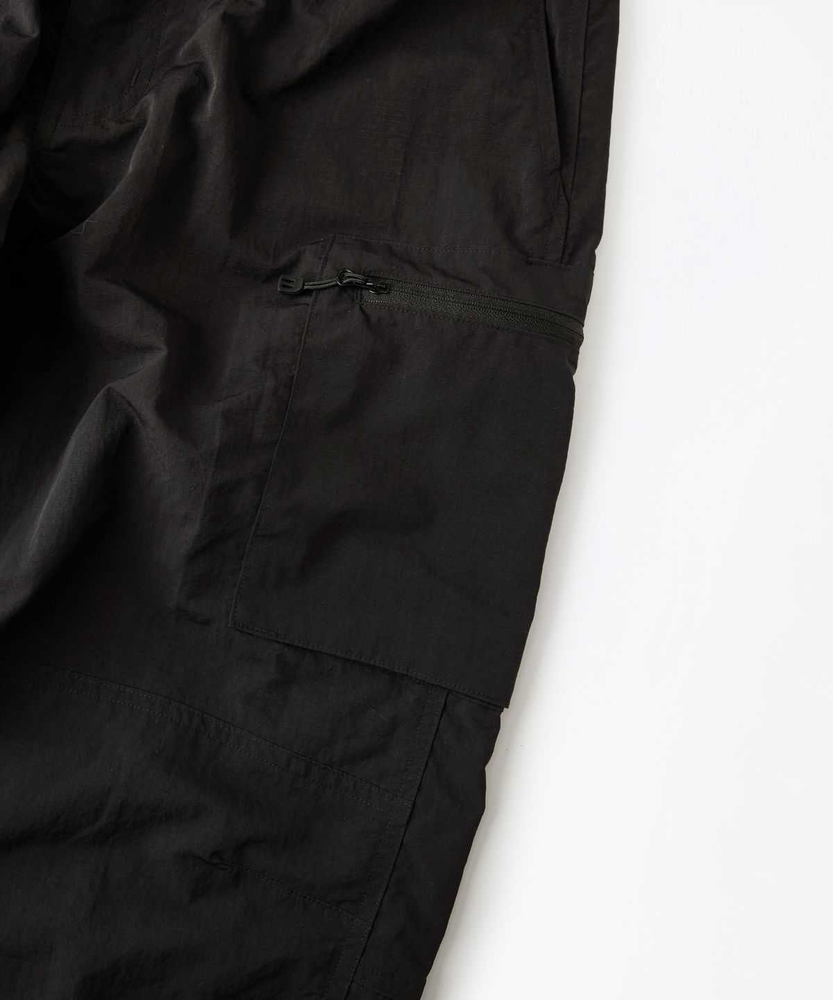 아웃스탠딩(OUTSTANDING) NYLON RIPSTOP PCU UTILITY PANTS_BLACK