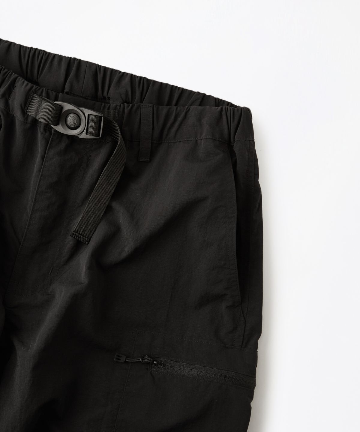 아웃스탠딩(OUTSTANDING) NYLON RIPSTOP PCU UTILITY PANTS_BLACK