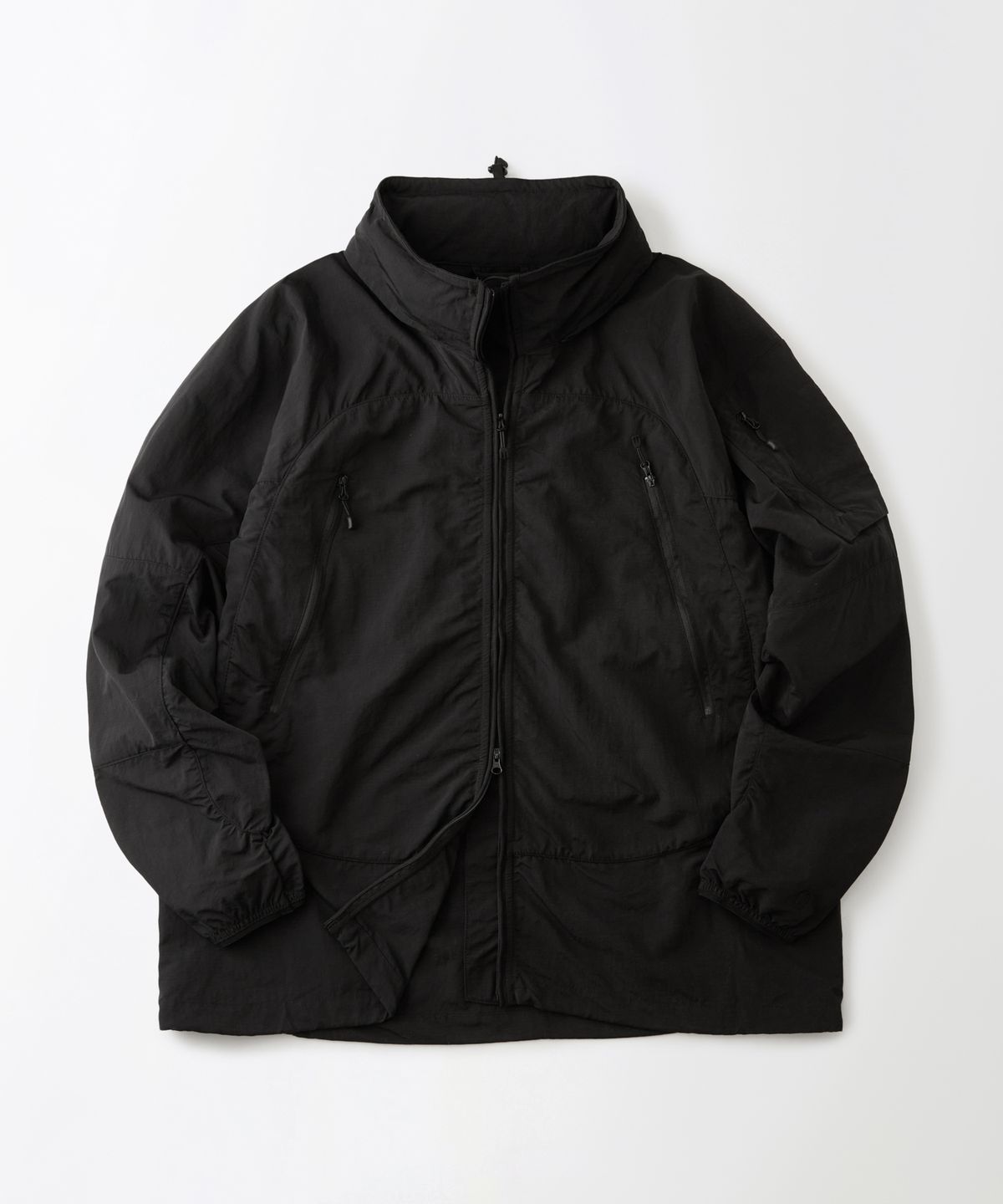 아웃스탠딩(OUTSTANDING) NYLON RIPSTOP PCU JACKET_BLACK