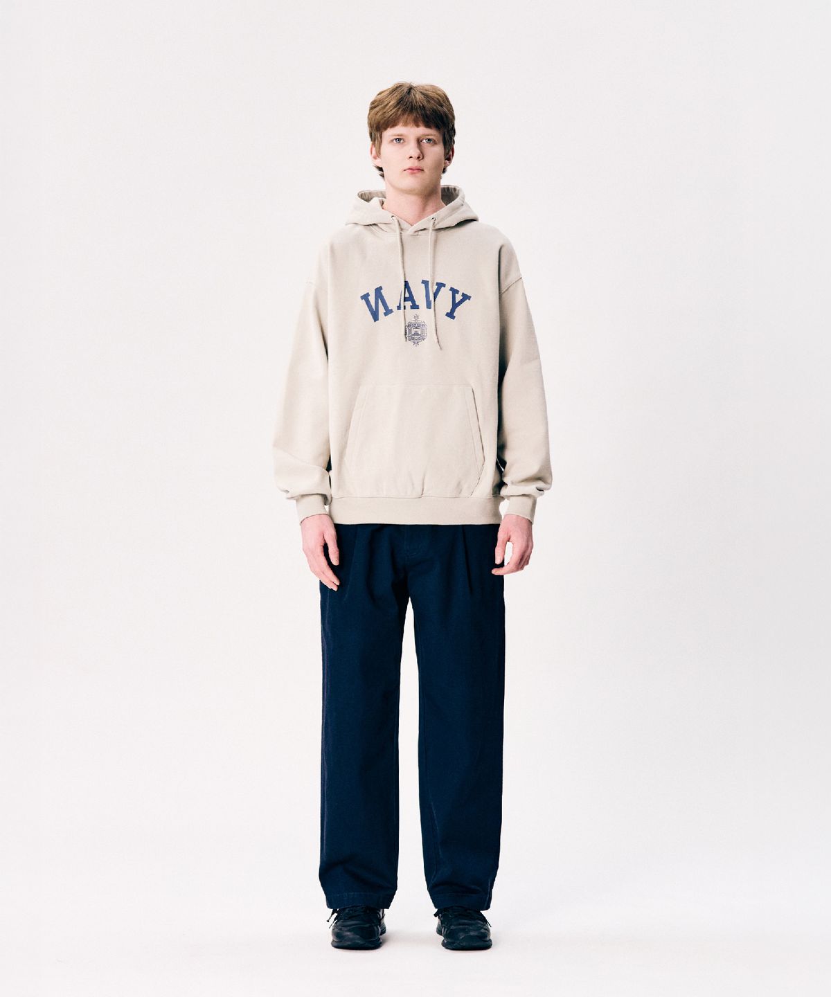 에스피오나지(ESPIONAGE) NAVAL Academy Heavyweight Hoodie Sand