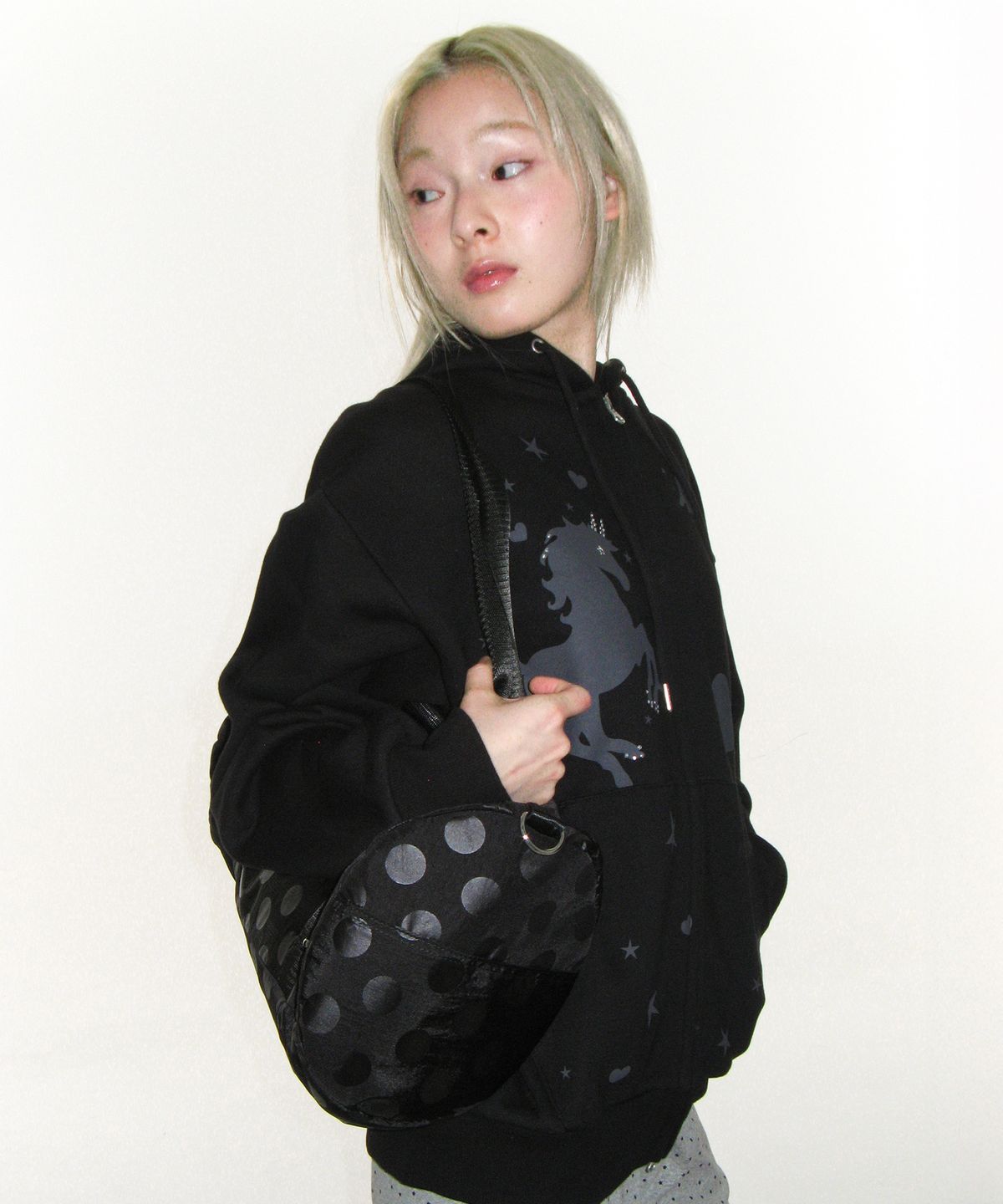 아메스 월드와이드(AMES-WORLDWIDE) DOT CASUAL DUFFEL BAG BLACK