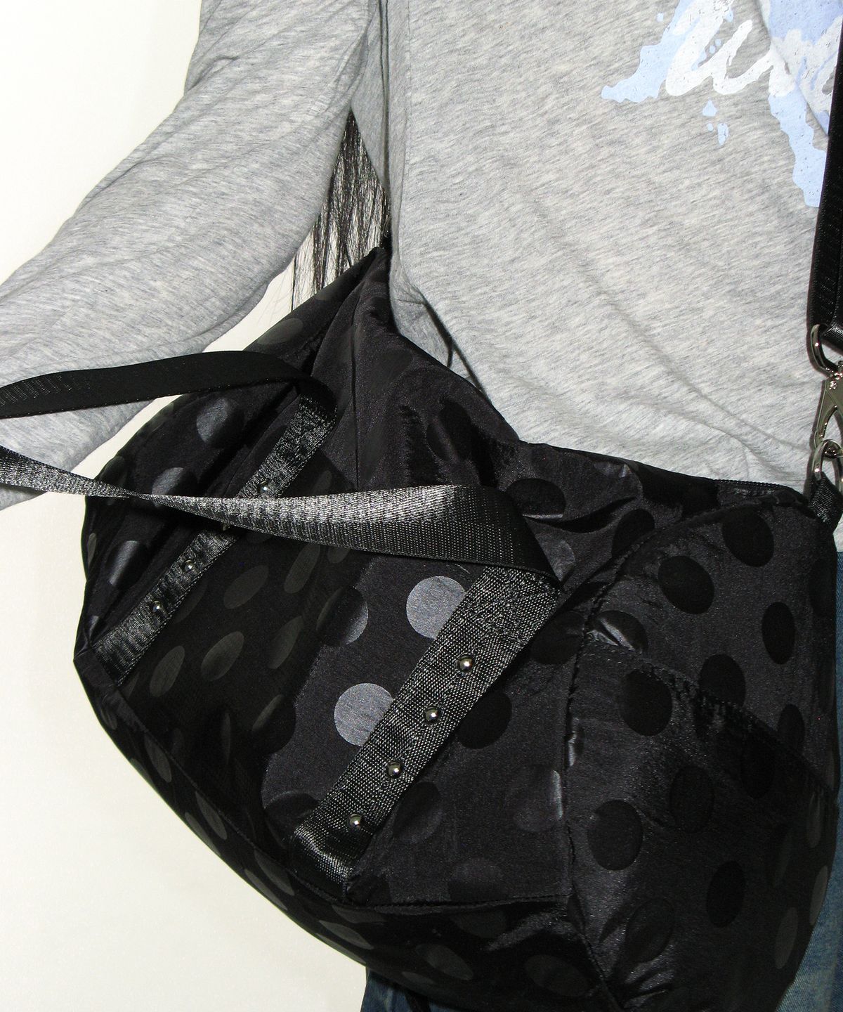 아메스 월드와이드(AMES-WORLDWIDE) DOT CASUAL DUFFEL BAG BLACK