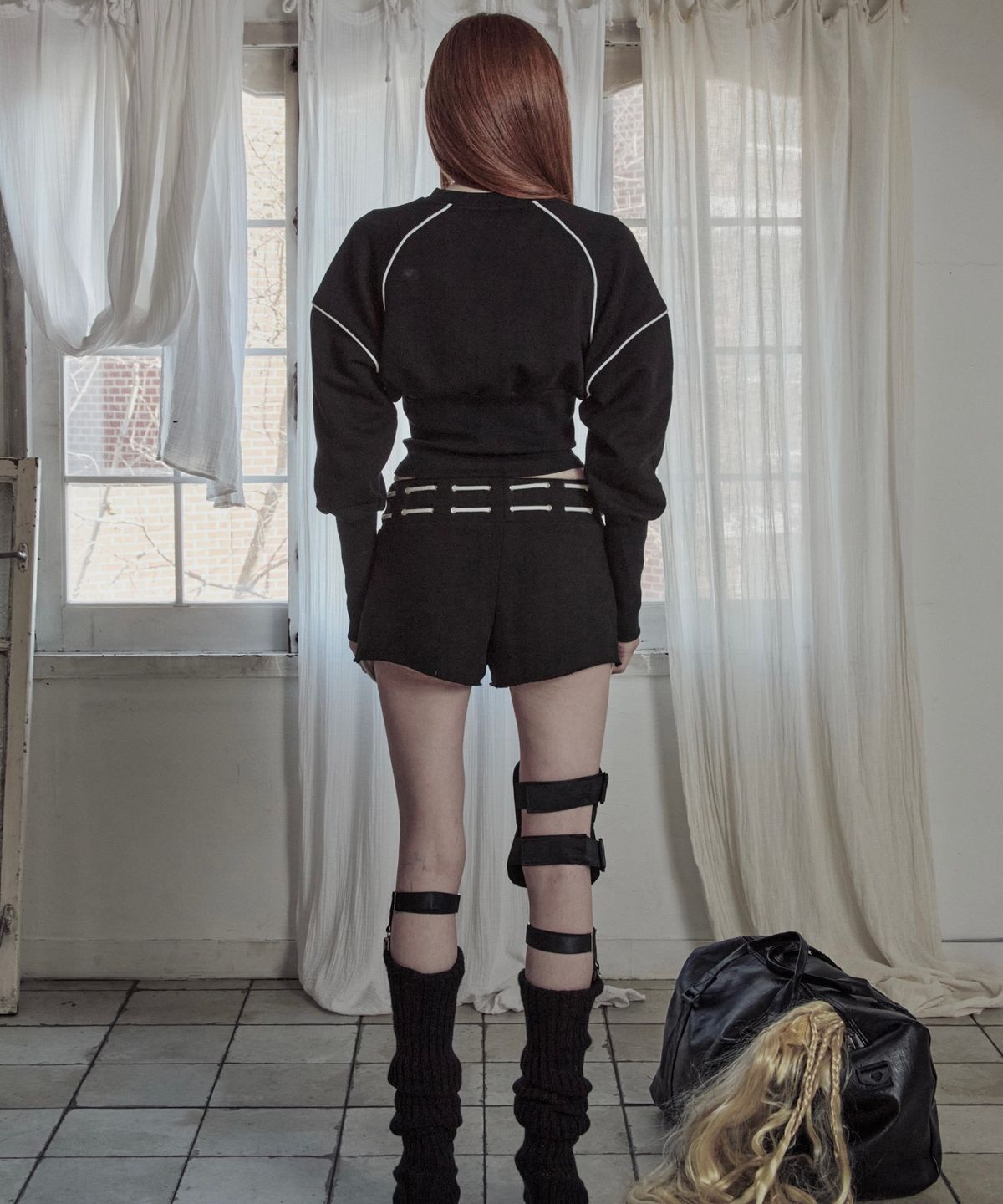 피아체(PIARCHE) CORSET CROP T