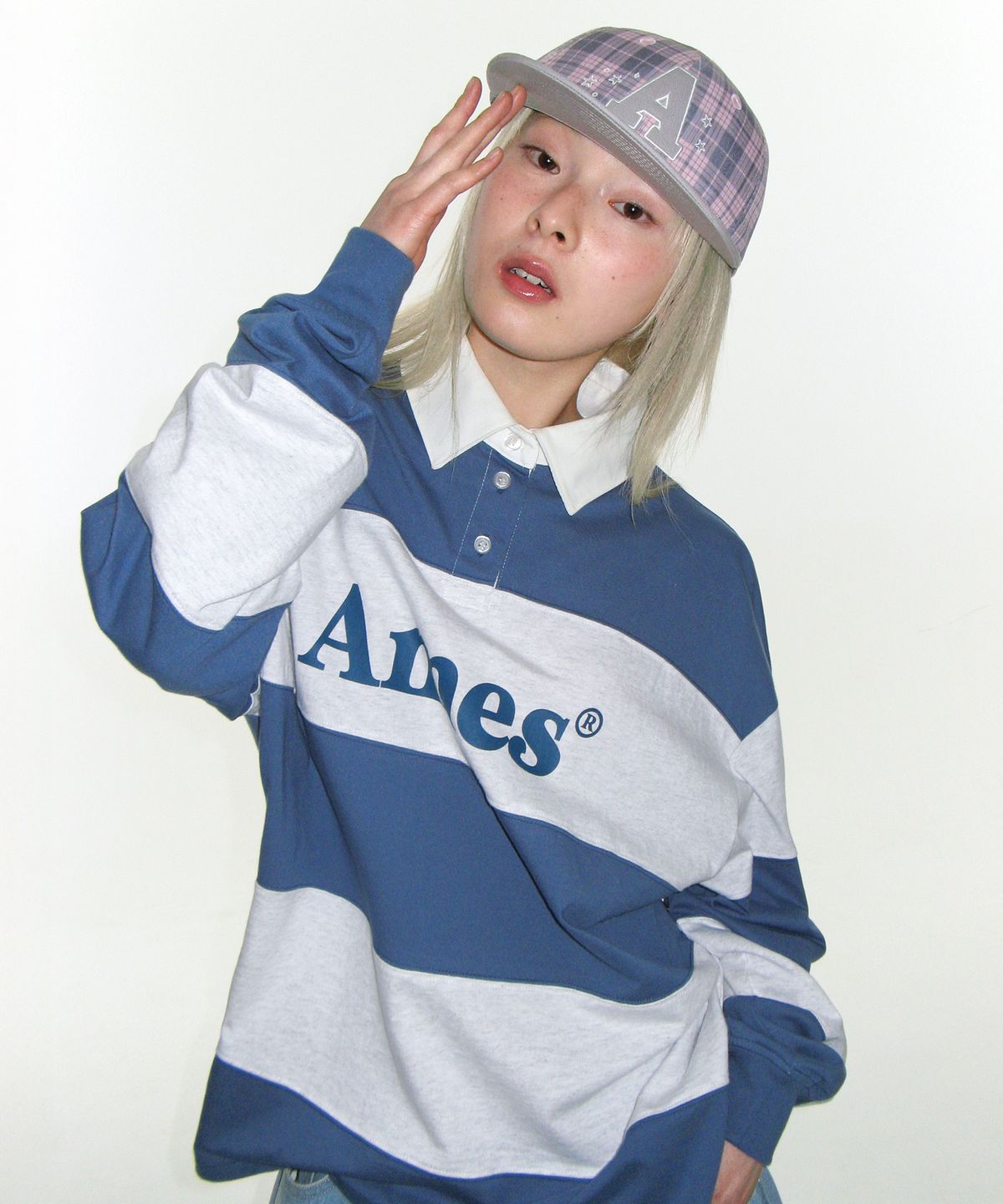 아메스 월드와이드(AMES-WORLDWIDE) A CHECK BALL CAP PINK