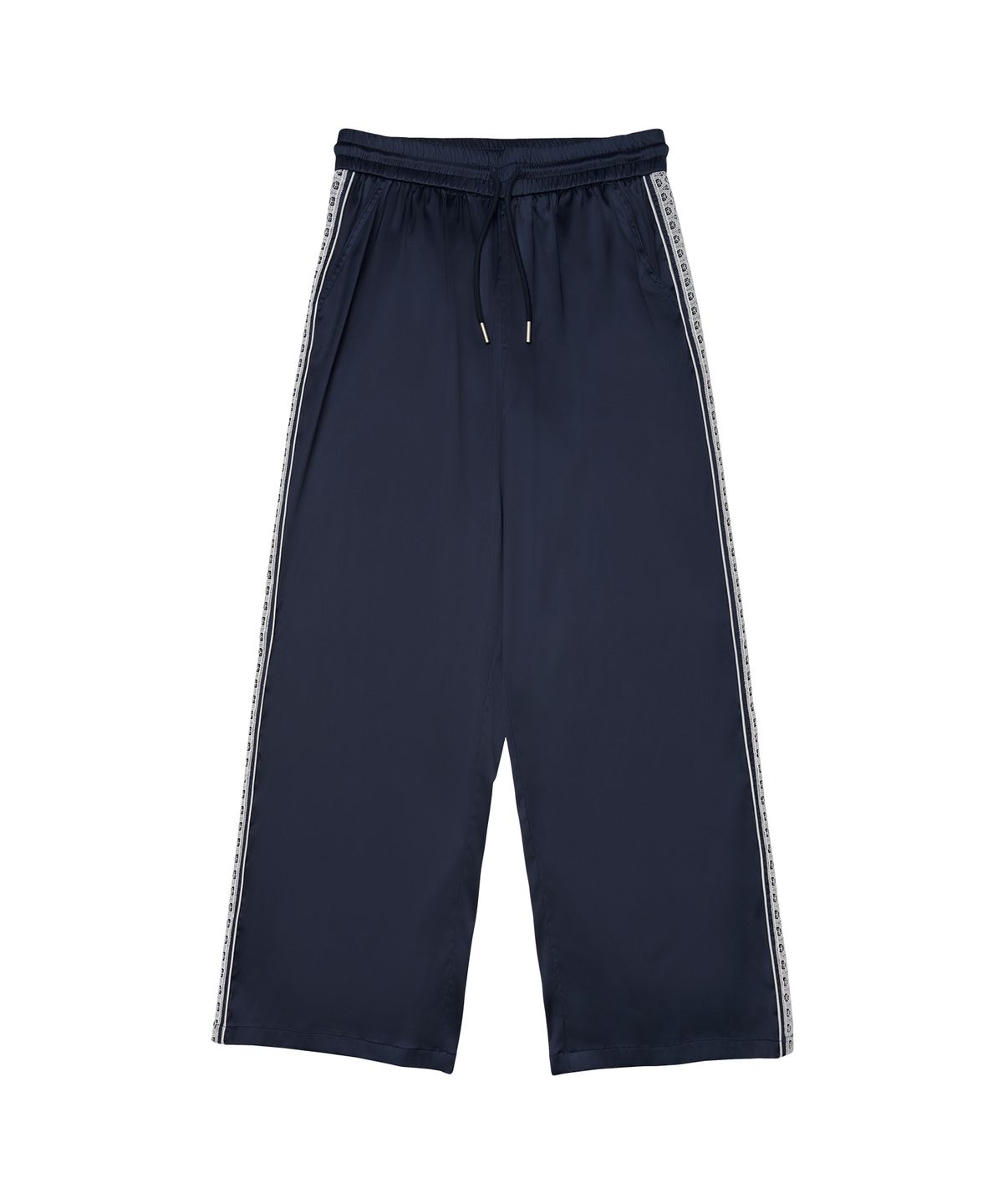 아메스 월드와이드(AMES-WORLDWIDE) LACE GLOSSY PANTS NAVY