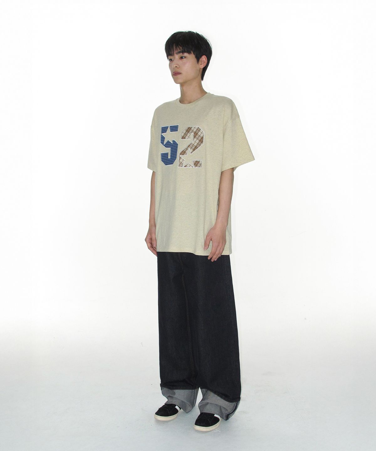 아메스 월드와이드(AMES-WORLDWIDE) ROLL UP DENIM PANTS BLUE
