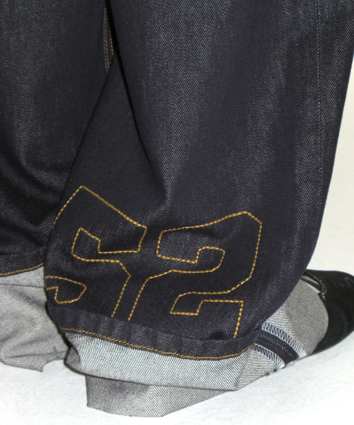 아메스 월드와이드(AMES-WORLDWIDE) ROLL UP DENIM PANTS BLUE