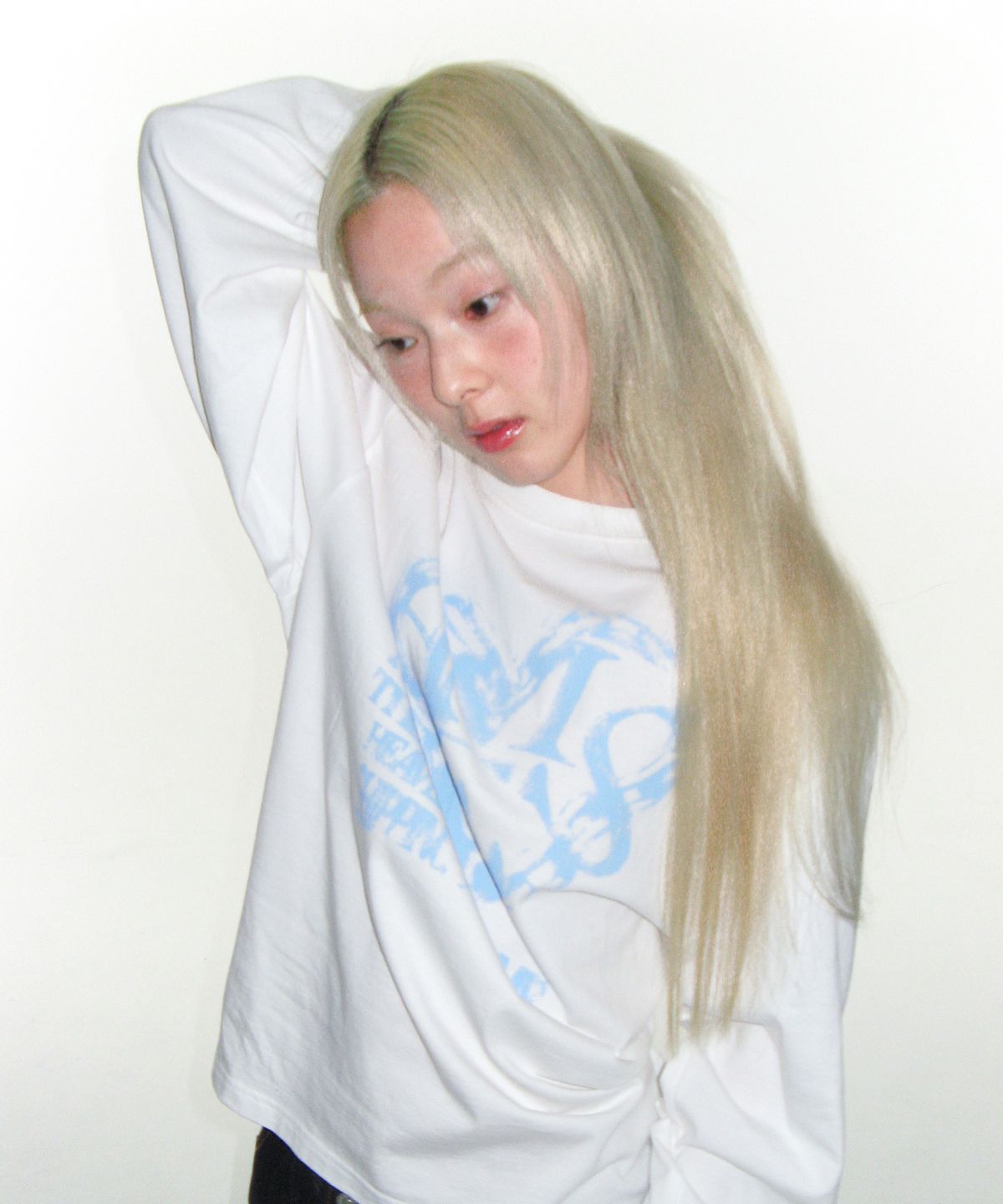 아메스 월드와이드(AMES-WORLDWIDE) AMES HEART GRAPHIC LS TEE WHITE