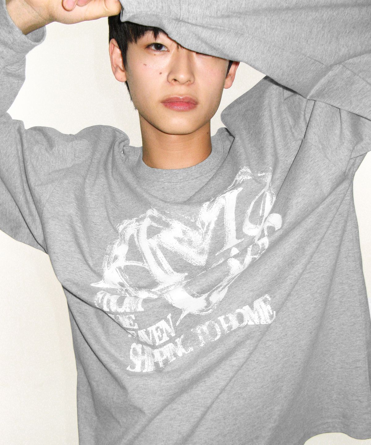 아메스 월드와이드(AMES-WORLDWIDE) AMES HEART GRAPHIC LS TEE GREY