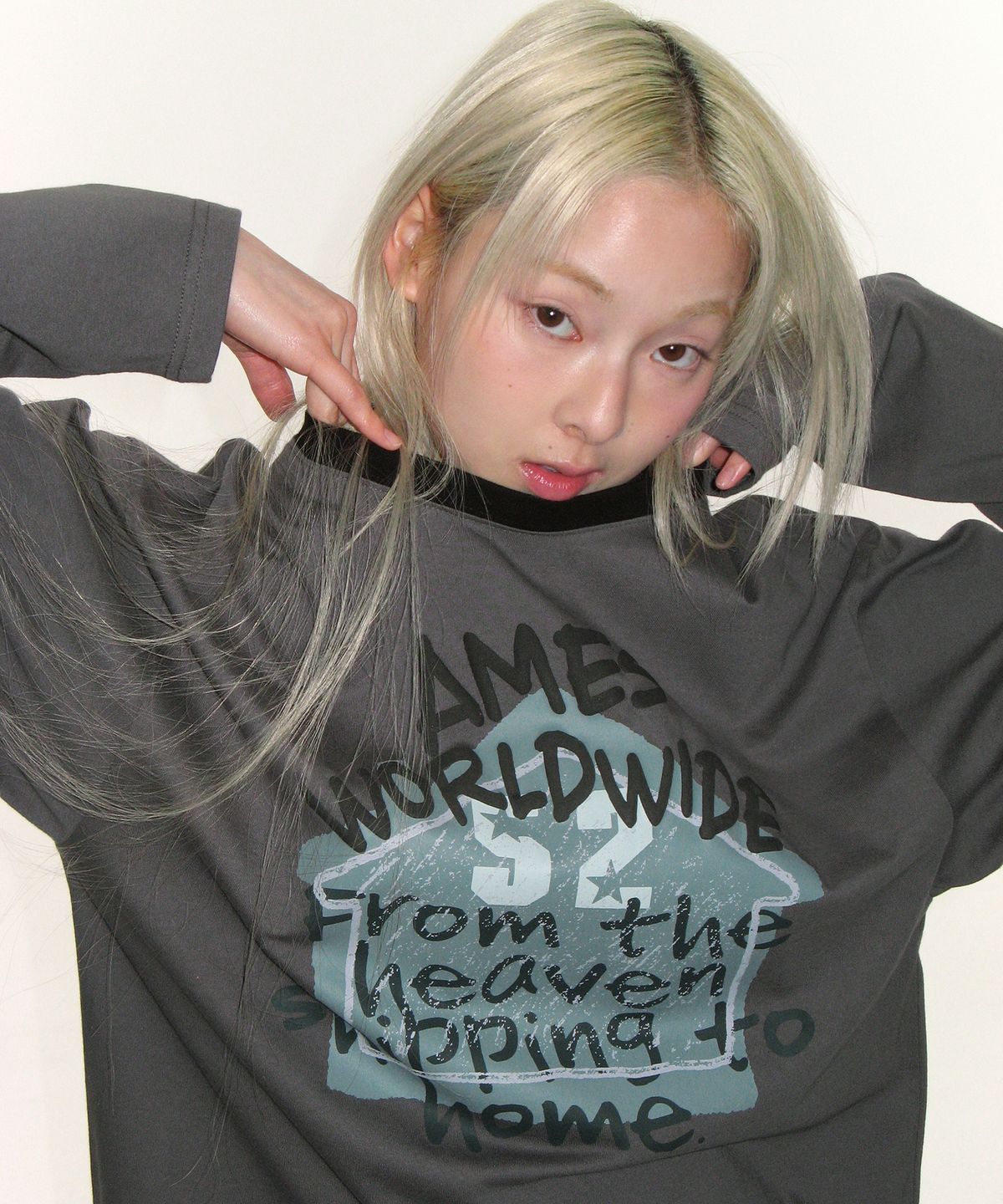 아메스 월드와이드(AMES-WORLDWIDE) HOMEBOUND LS TEE CHARCOAL