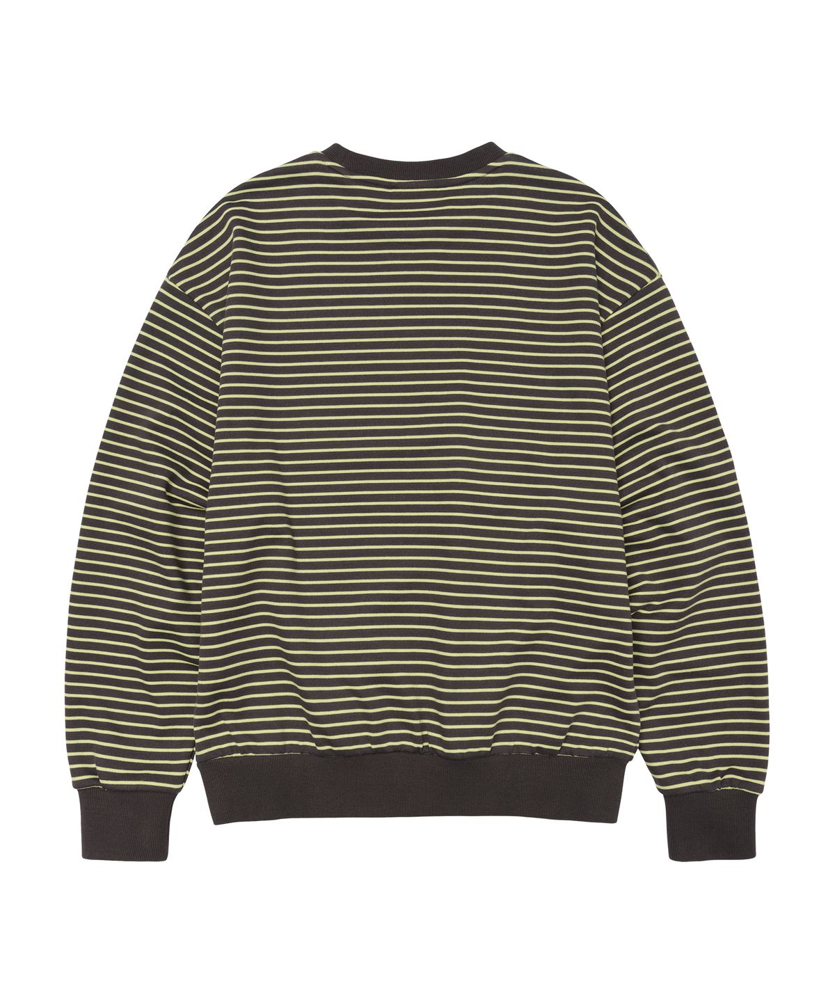 아메스 월드와이드(AMES-WORLDWIDE) BASIC SMALL LOGO STRIPE SWEATSHIRT BROWN