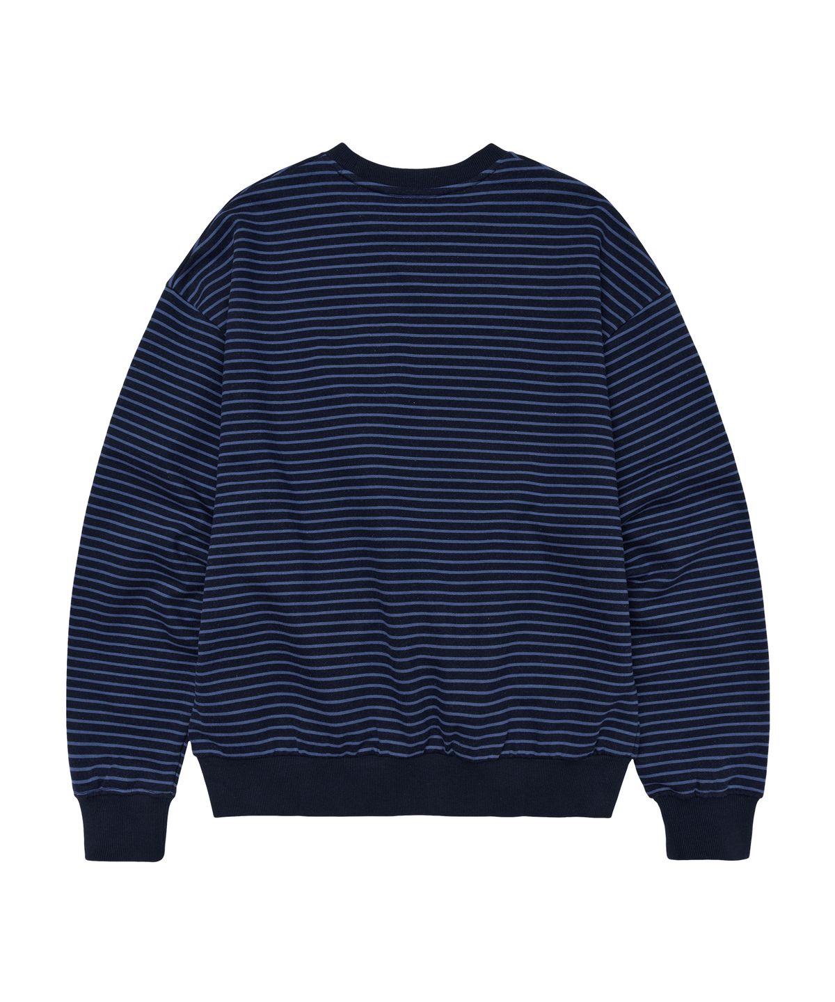 아메스 월드와이드(AMES-WORLDWIDE) BASIC SMALL LOGO STRIPE SWEATSHIRT NAVY