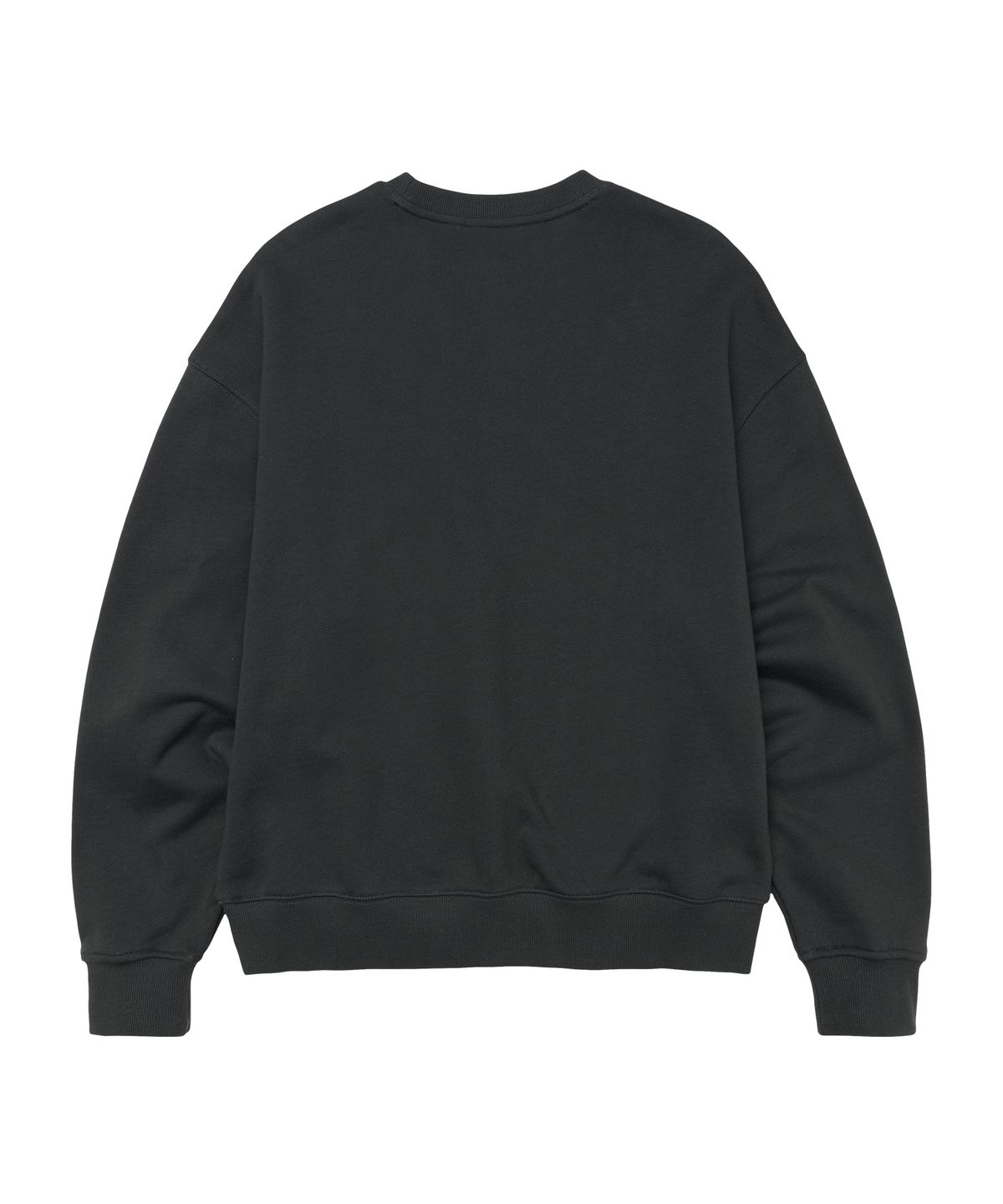 아메스 월드와이드(AMES-WORLDWIDE) BASIC APPLIQUE SWEATSHIRT DEEP CHARCOAL