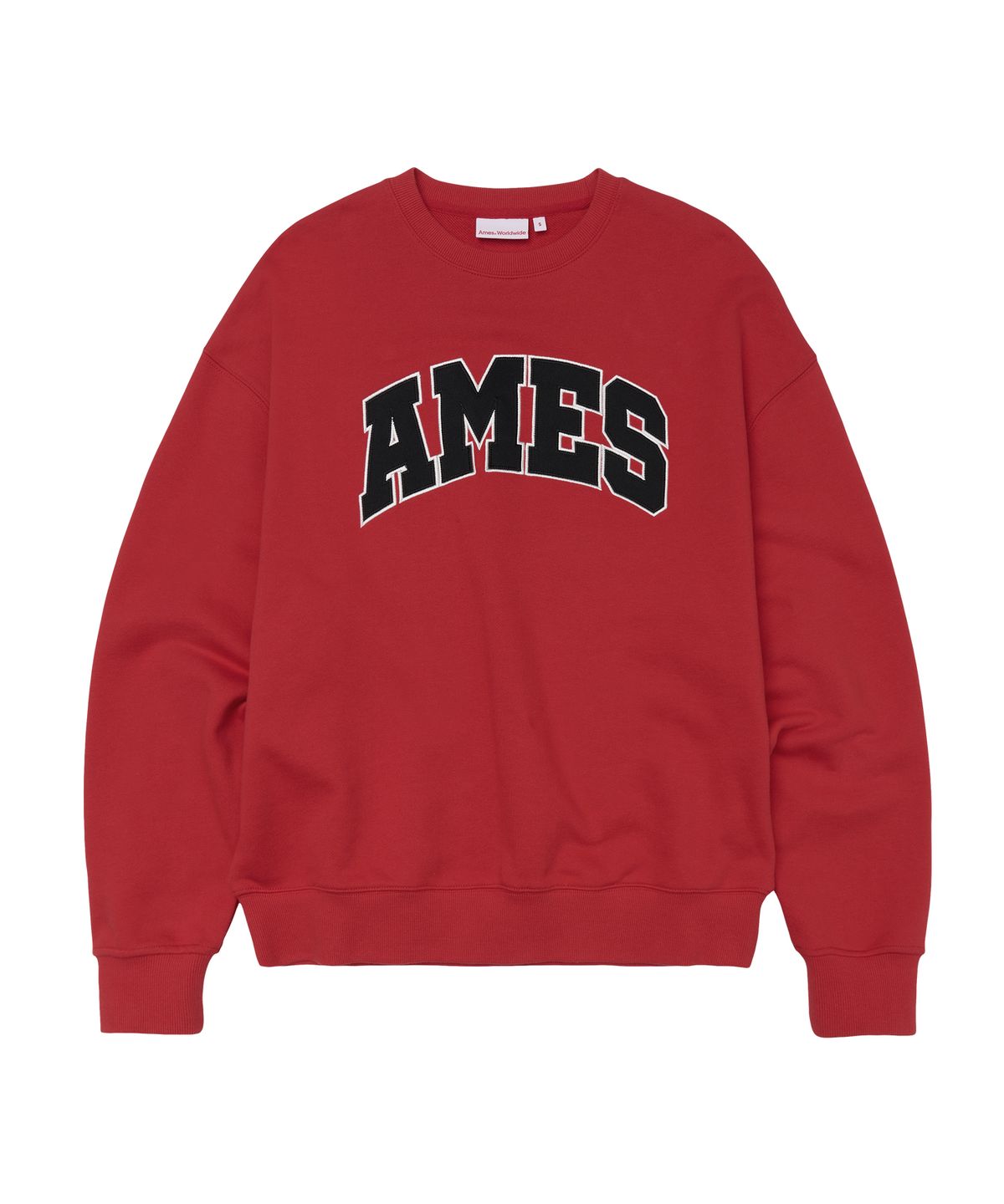 아메스 월드와이드(AMES-WORLDWIDE) BASIC APPLIQUE SWEATSHIRT RED