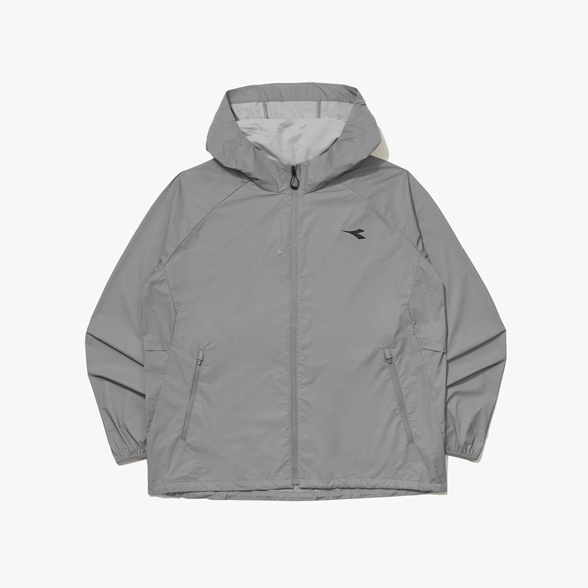 디아도라(diadora) 이큅 워싱 DTP 경량 러닝 바람막이 SILVER