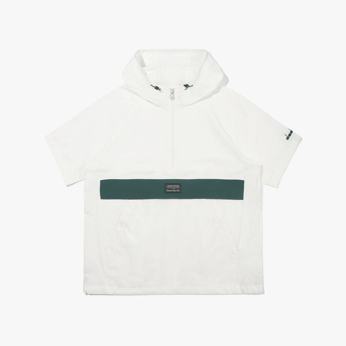 디아도라(diadora) 쿨웨이브 반팔 아노락 IVORY