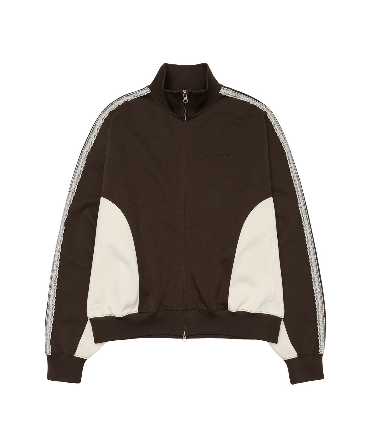 아메스 월드와이드(AMES-WORLDWIDE) LACE TRACK ZIP-UP BROWN