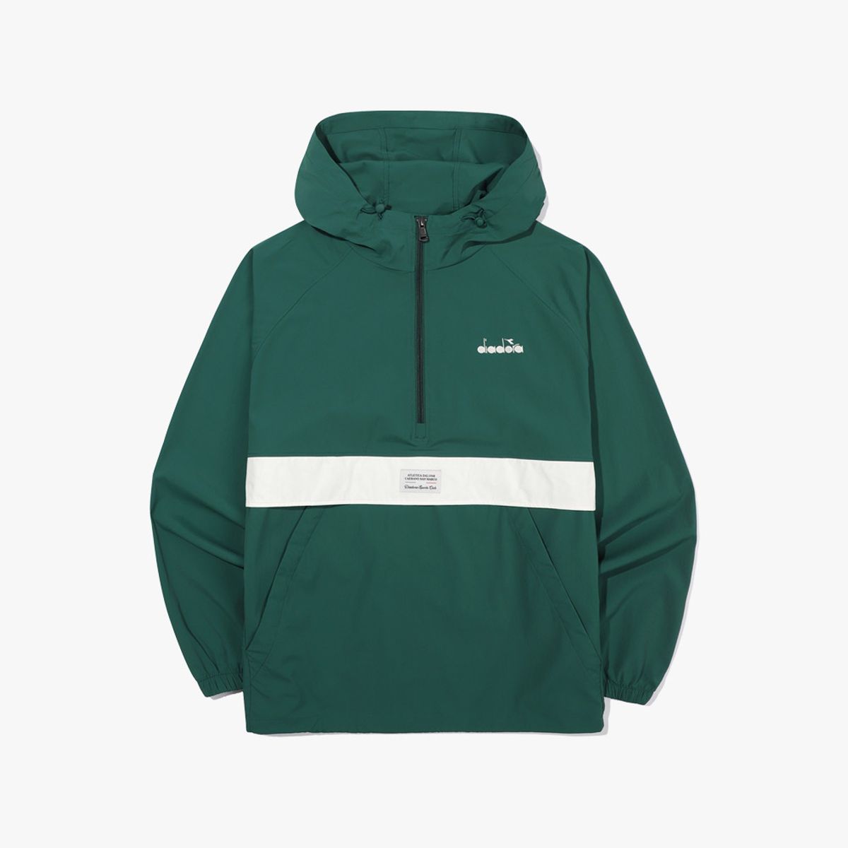디아도라(diadora) 쿨웨이브 후드 아노락 GREEN