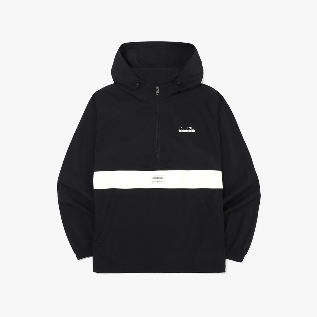 디아도라(diadora) 쿨웨이브 후드 아노락 BLACK