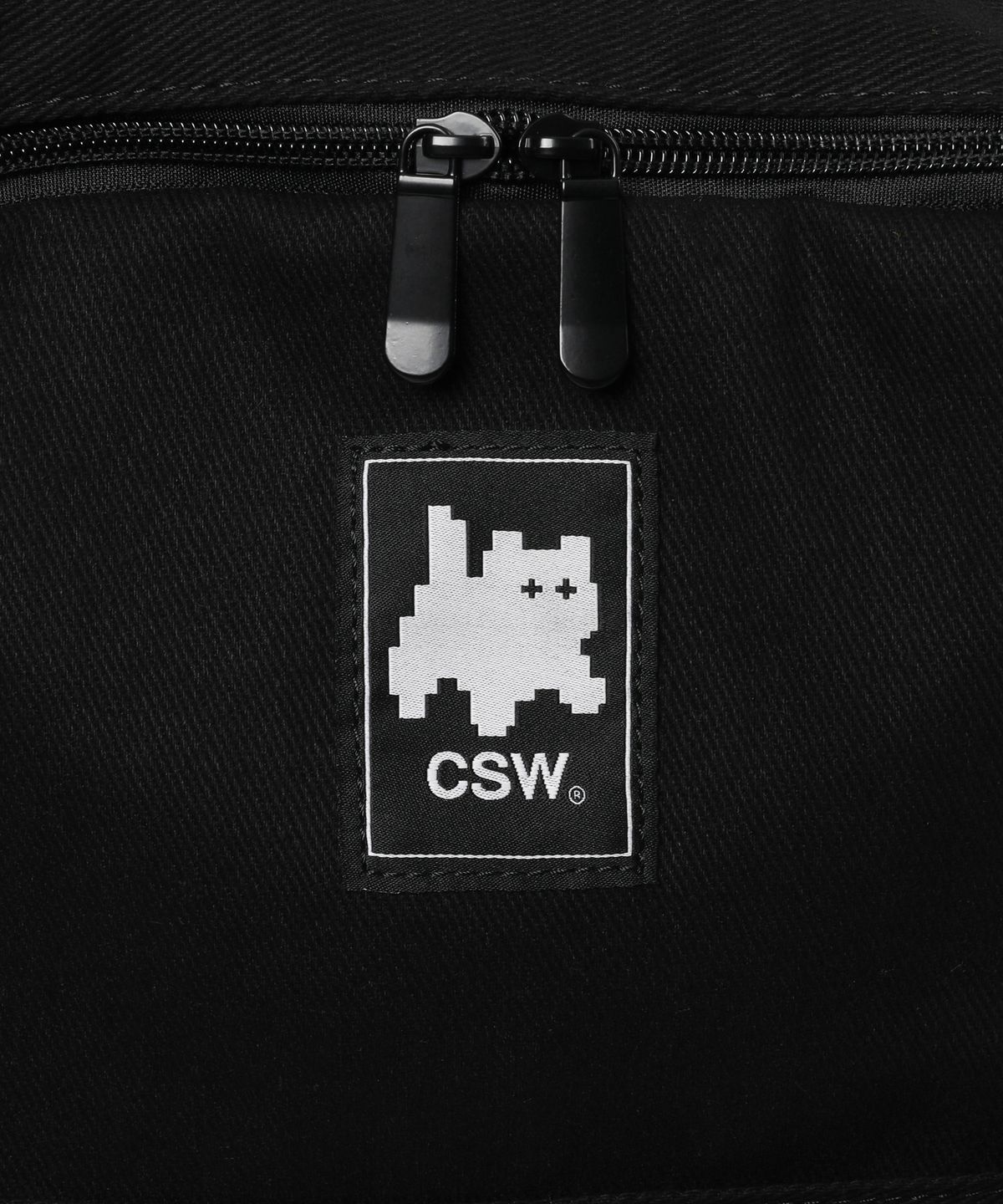 캣세이브더월드(CATSAVETHEWORLD) 하니 레터링 로고 백팩 (2컬러)