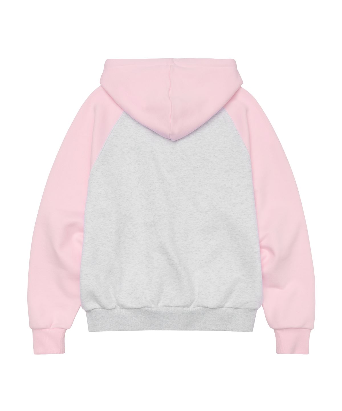 아메스 월드와이드(AMES-WORLDWIDE) CIRCLE LOGO RAGLAN HOODIE ZIP-UP PINK