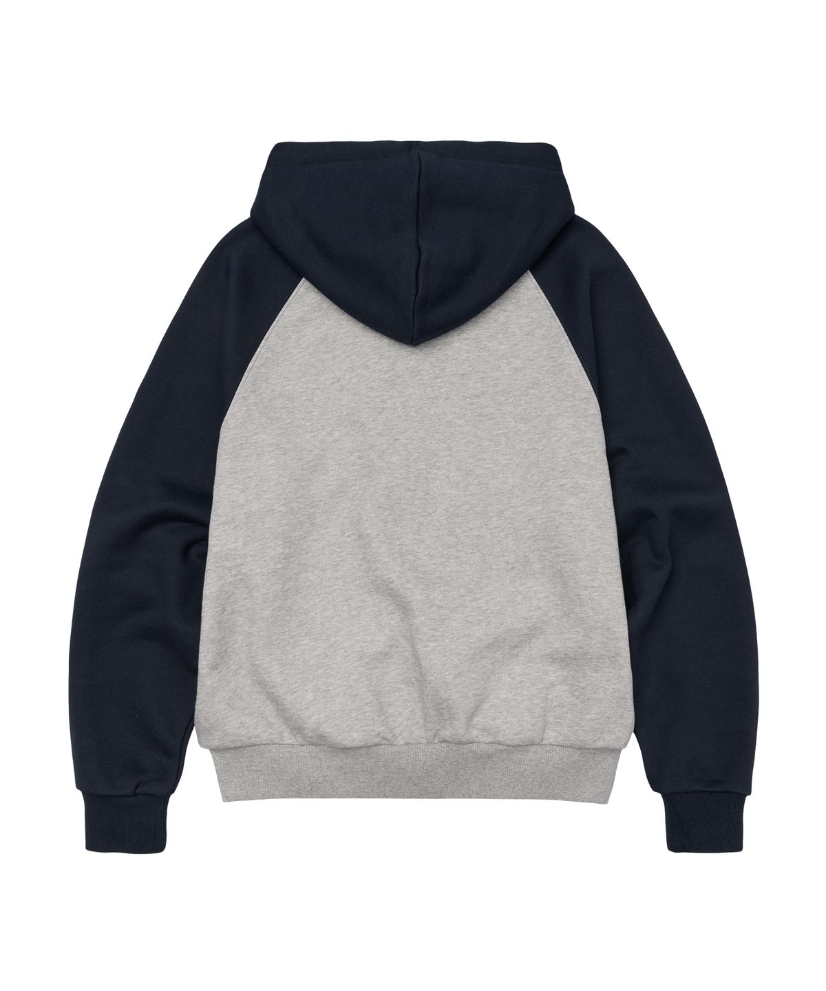 아메스 월드와이드(AMES-WORLDWIDE) CIRCLE LOGO RAGLAN HOODIE ZIP-UP NAVY