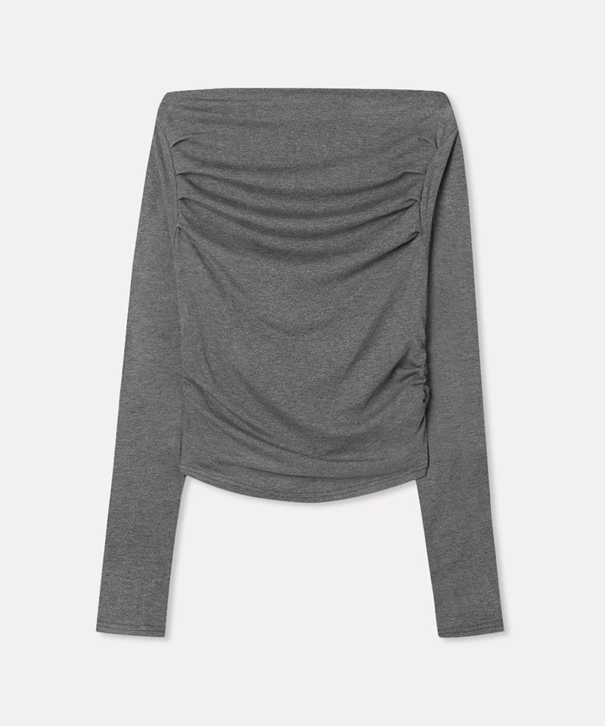 미쏘(MIXXO) 오프숄더 셔링 긴팔 티셔츠_MIWLWG31SS