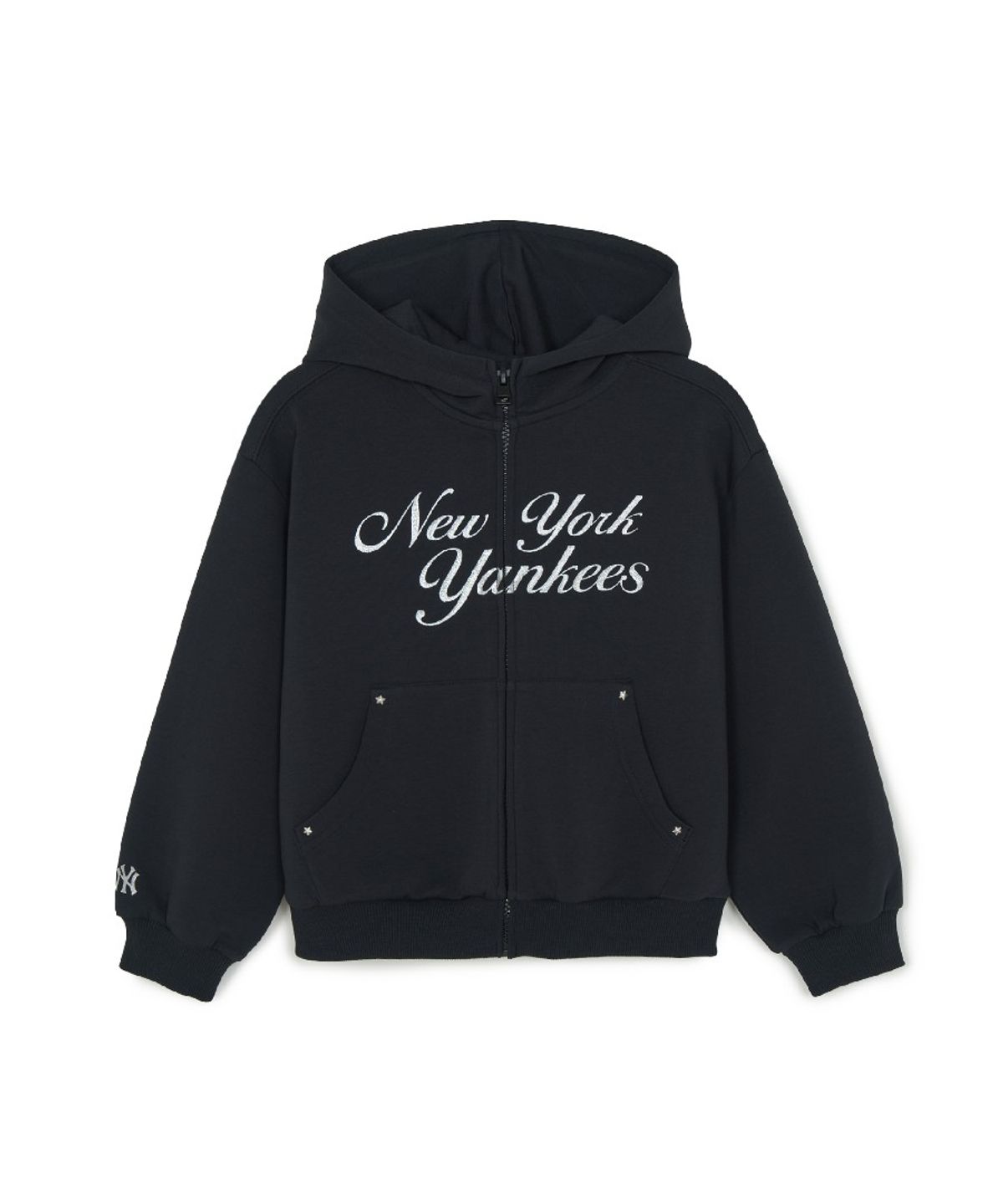 엠엘비 키즈(MLB KIDS) 스트릿 걸즈 후드집업 세트 NY (Black)
