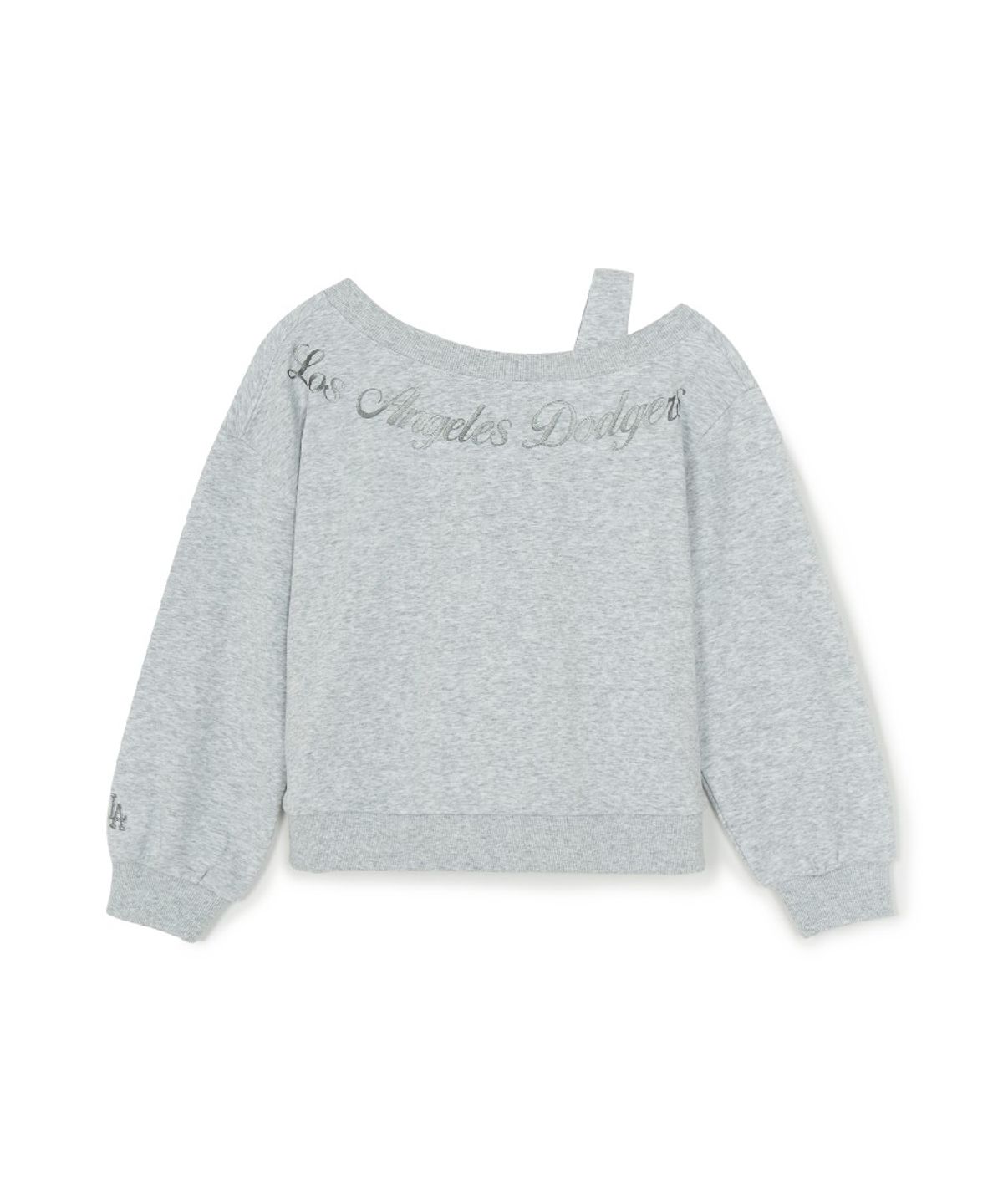 엠엘비 키즈(MLB KIDS) 스트릿 걸즈 레터링 레이어드 맨투맨 세트 LA (L.Melange Grey)