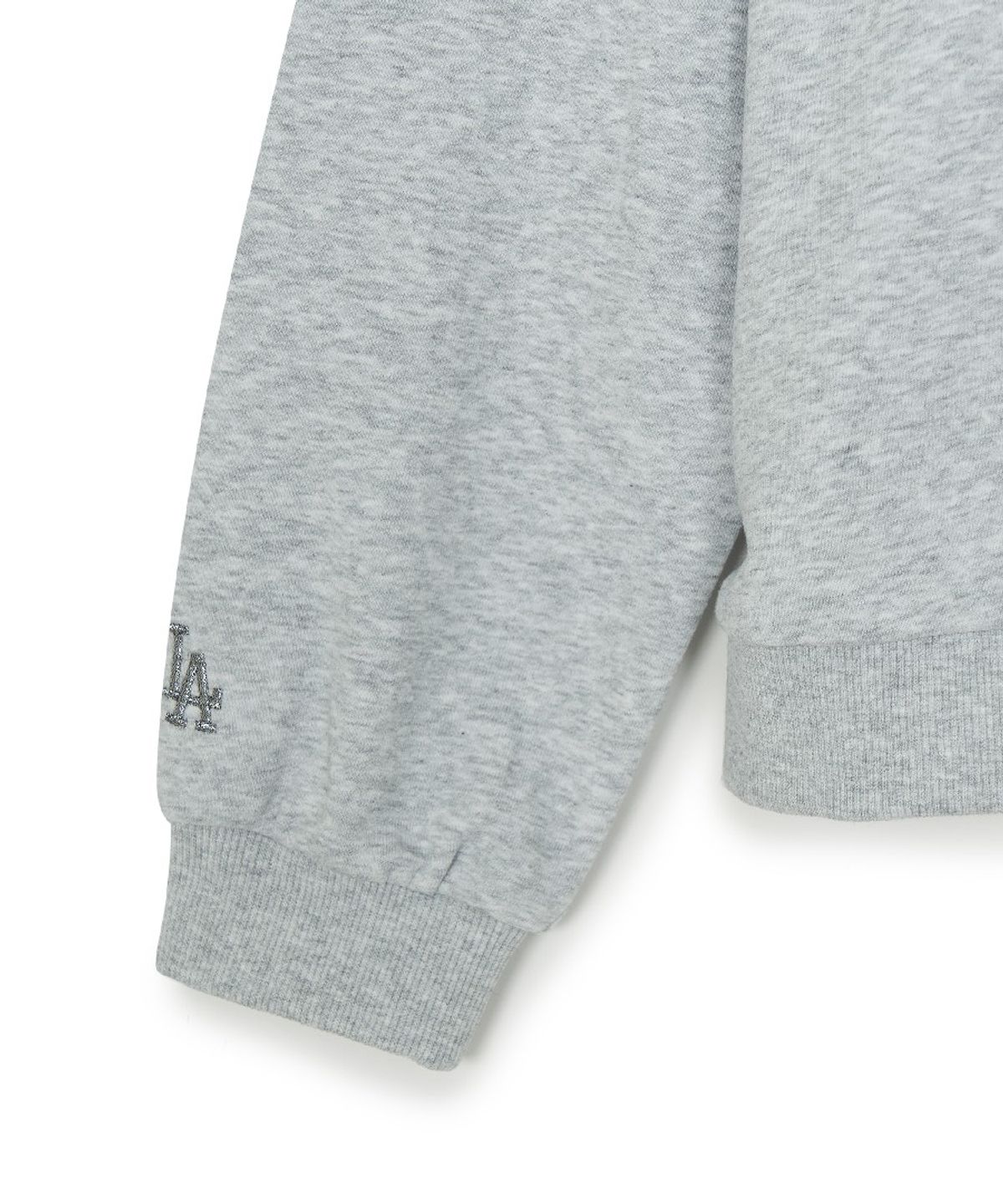 엠엘비 키즈(MLB KIDS) 스트릿 걸즈 레터링 레이어드 맨투맨 세트 LA (L.Melange Grey)