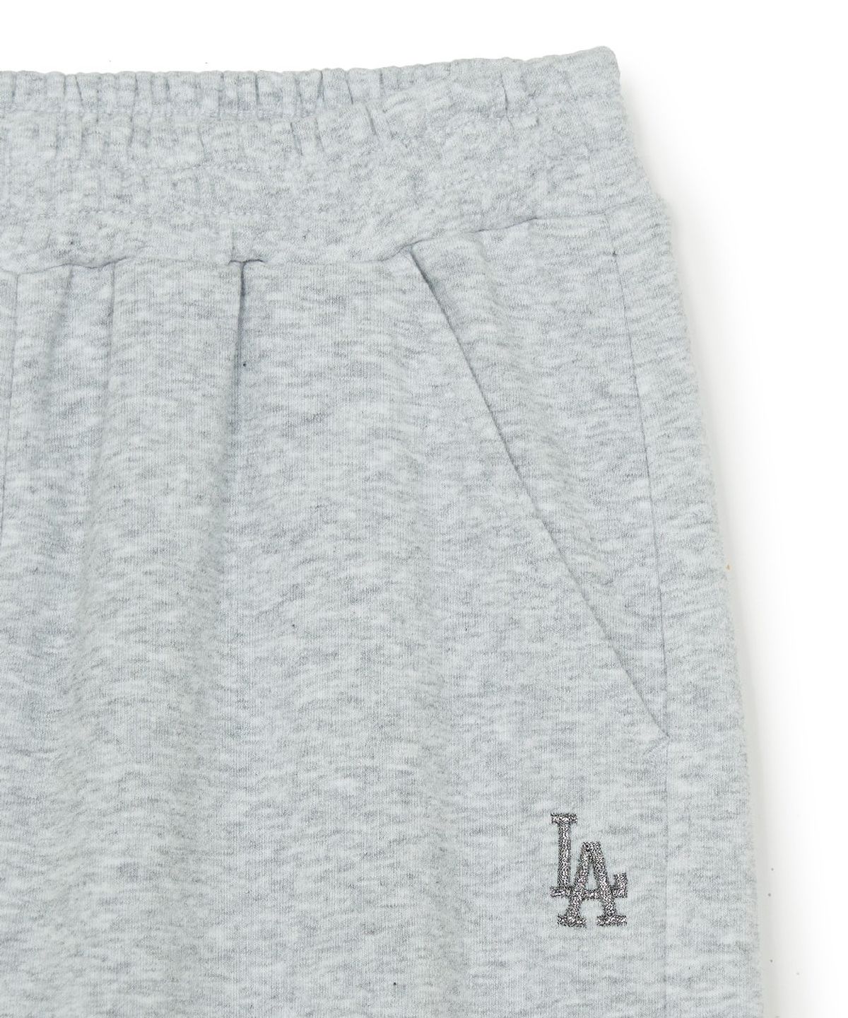 엠엘비 키즈(MLB KIDS) 스트릿 걸즈 레터링 레이어드 맨투맨 세트 LA (L.Melange Grey)