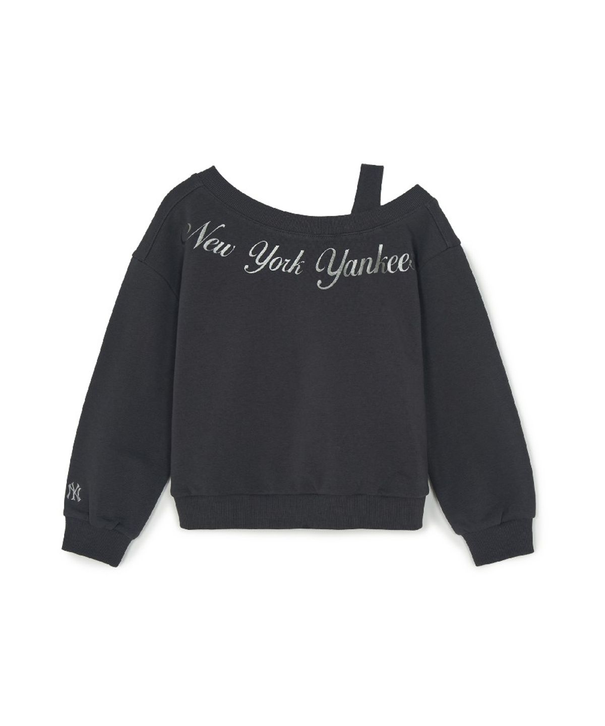 엠엘비 키즈(MLB KIDS) 스트릿 걸즈 레터링 레이어드 맨투맨 세트 NY (D.Charcoal Grey)