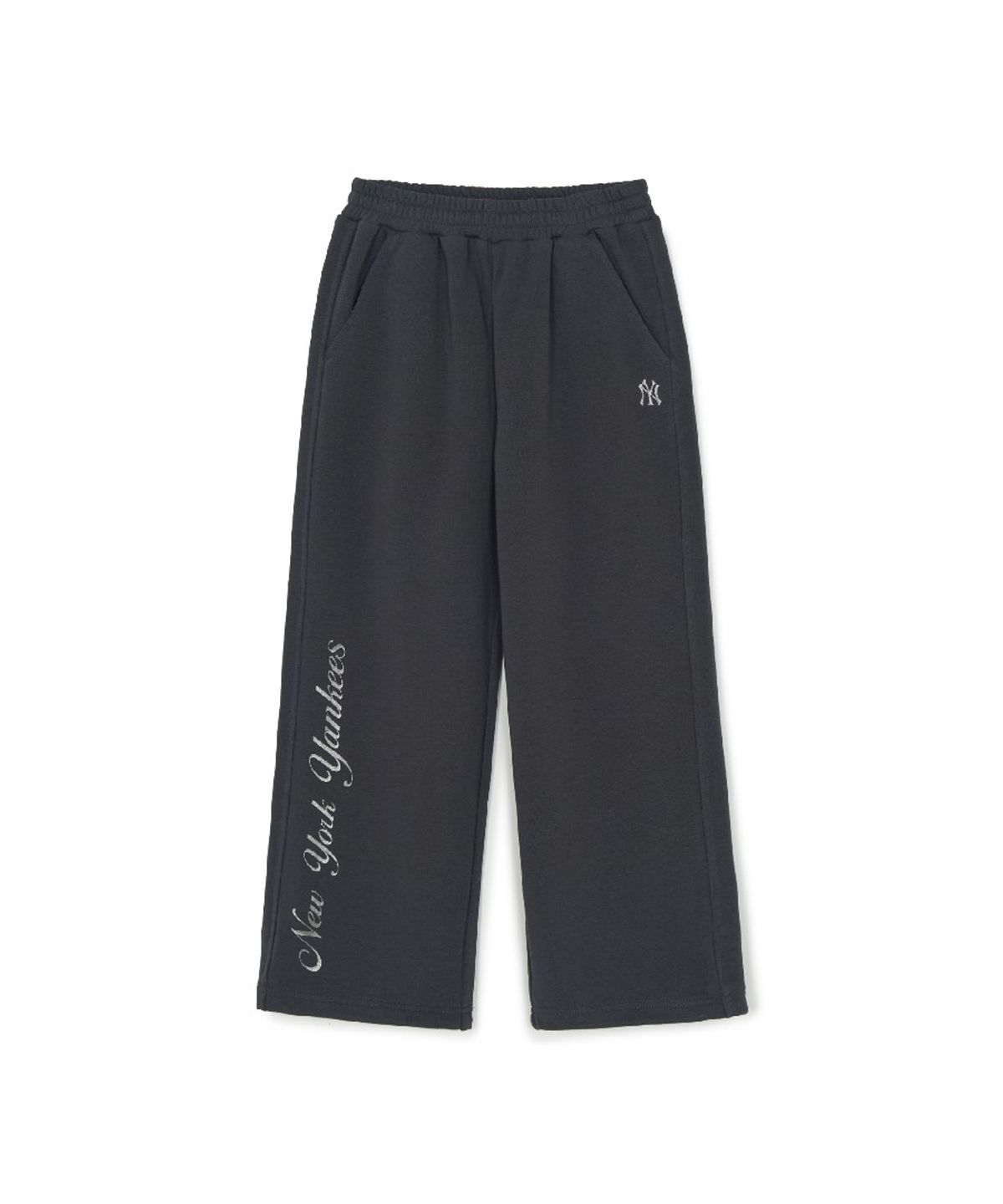 엠엘비 키즈(MLB KIDS) 스트릿 걸즈 레터링 레이어드 맨투맨 세트 NY (D.Charcoal Grey)